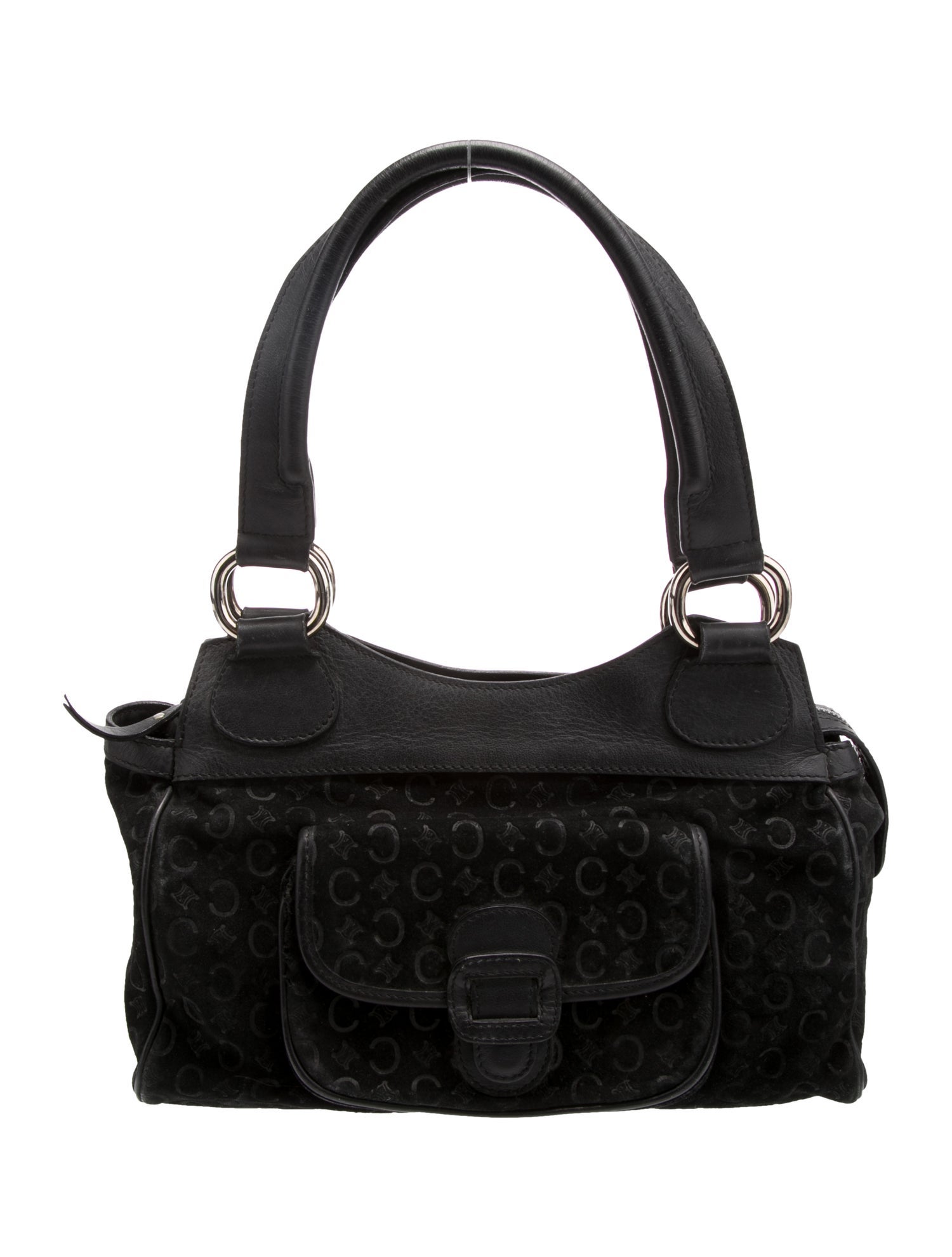 Celine Suede Top Handle Bag Vintage