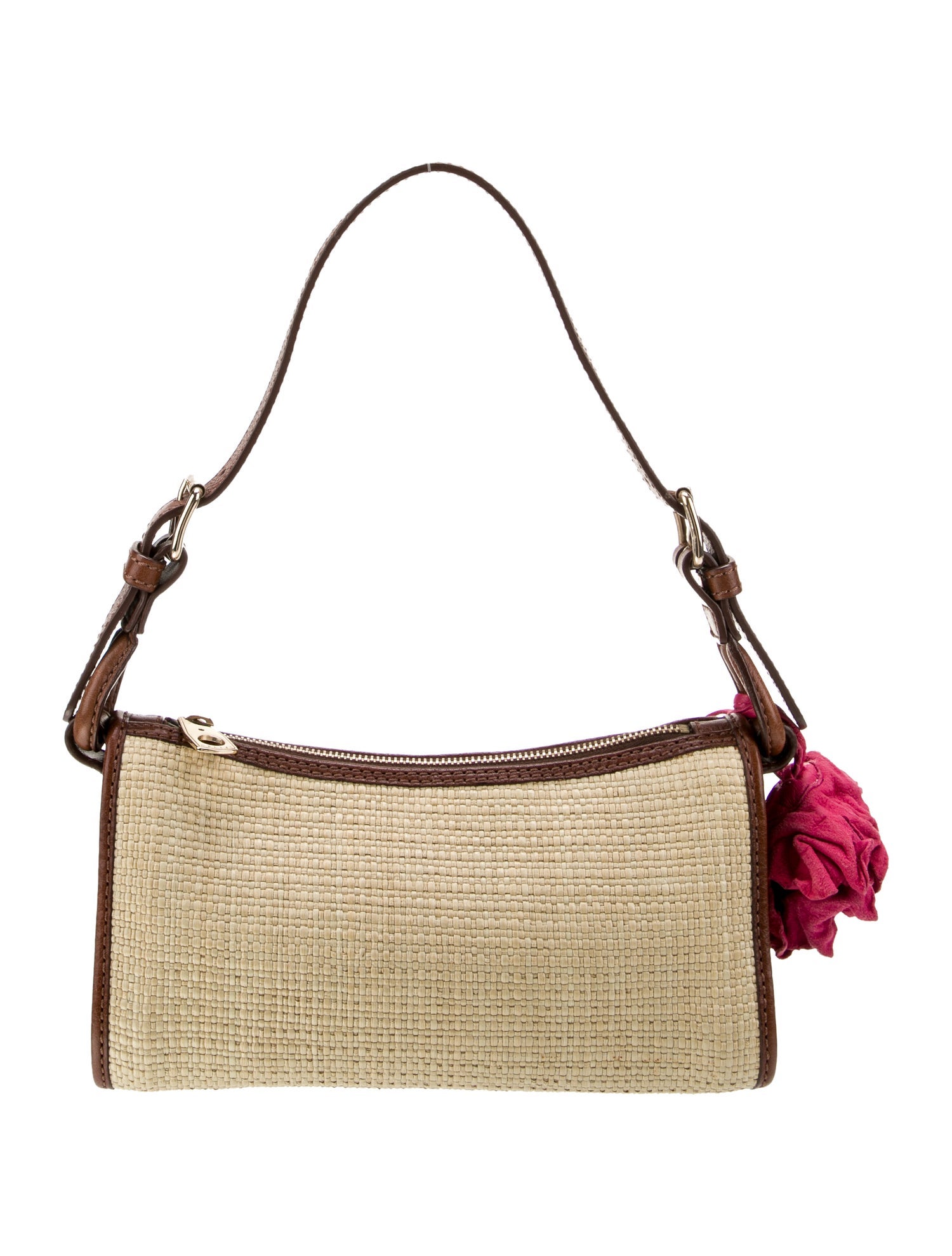 Celine Straw Shoulder Bag Vintage