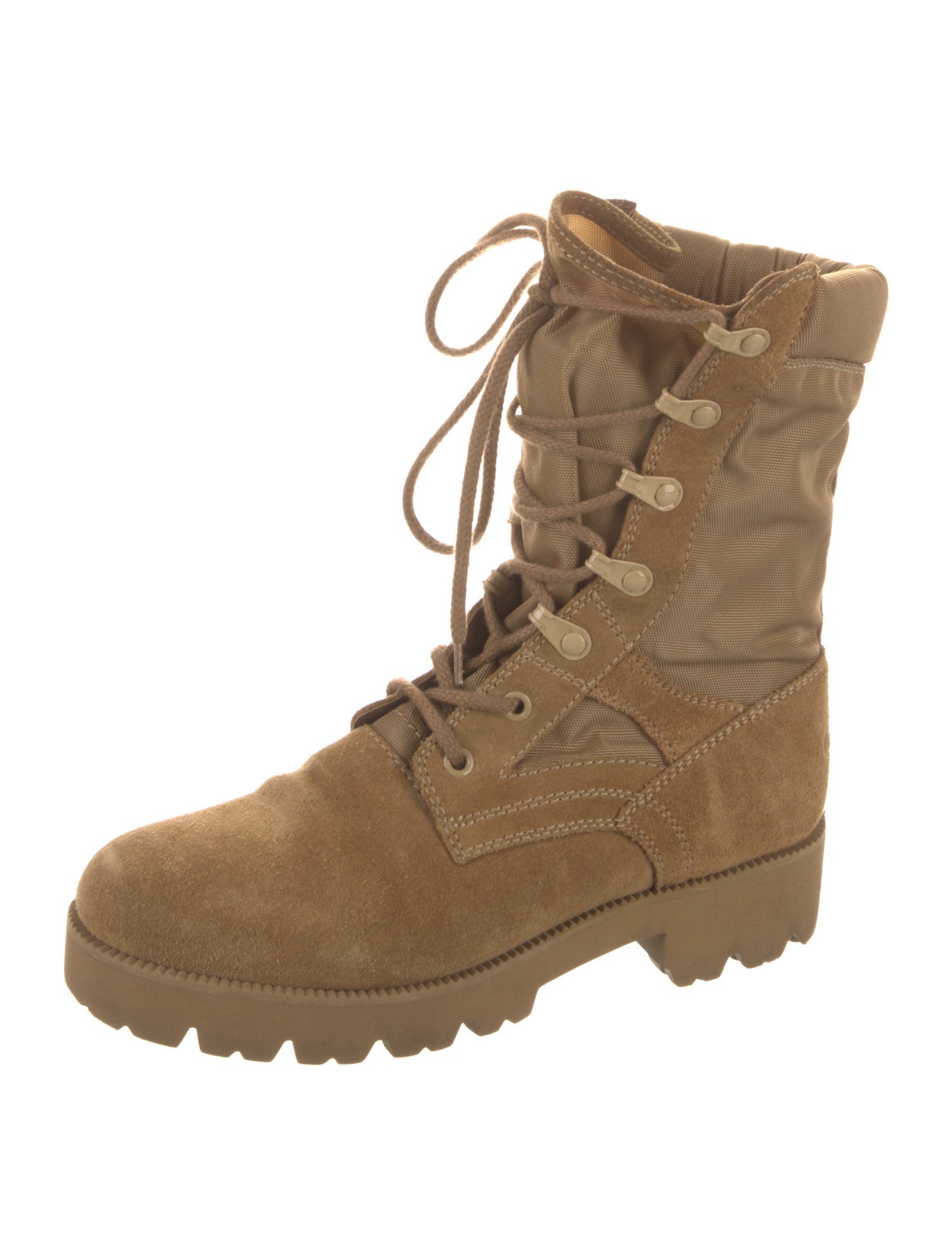 Celine Suede Combat Boots