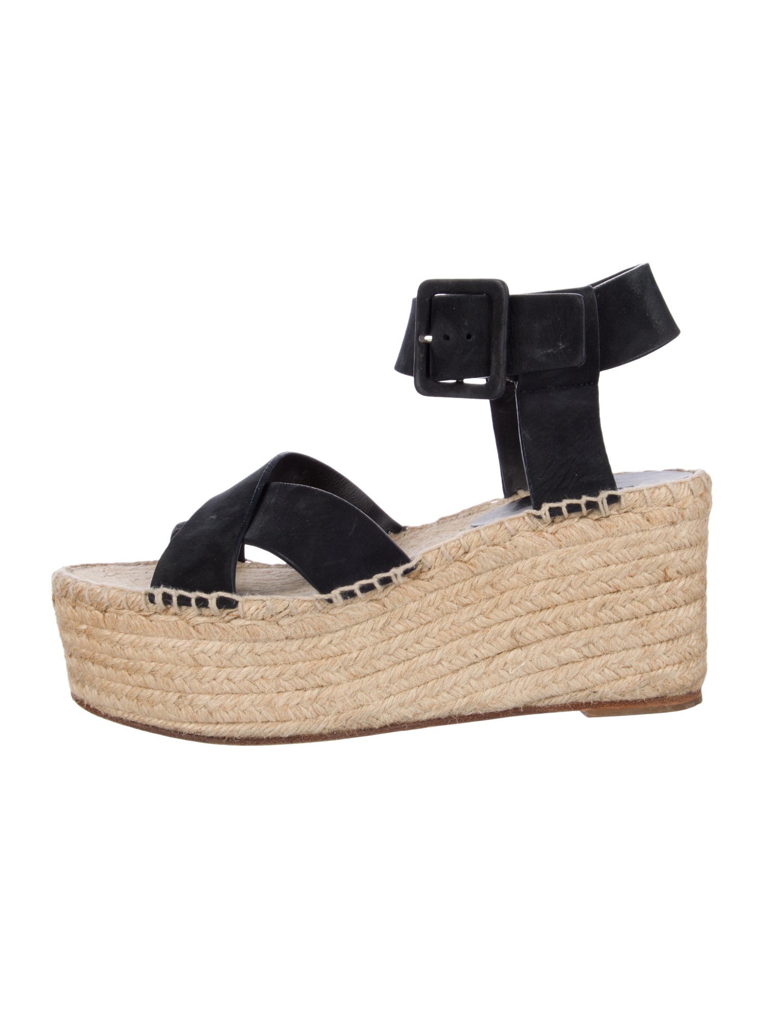 Celine Leather Braided Accents Espadrilles