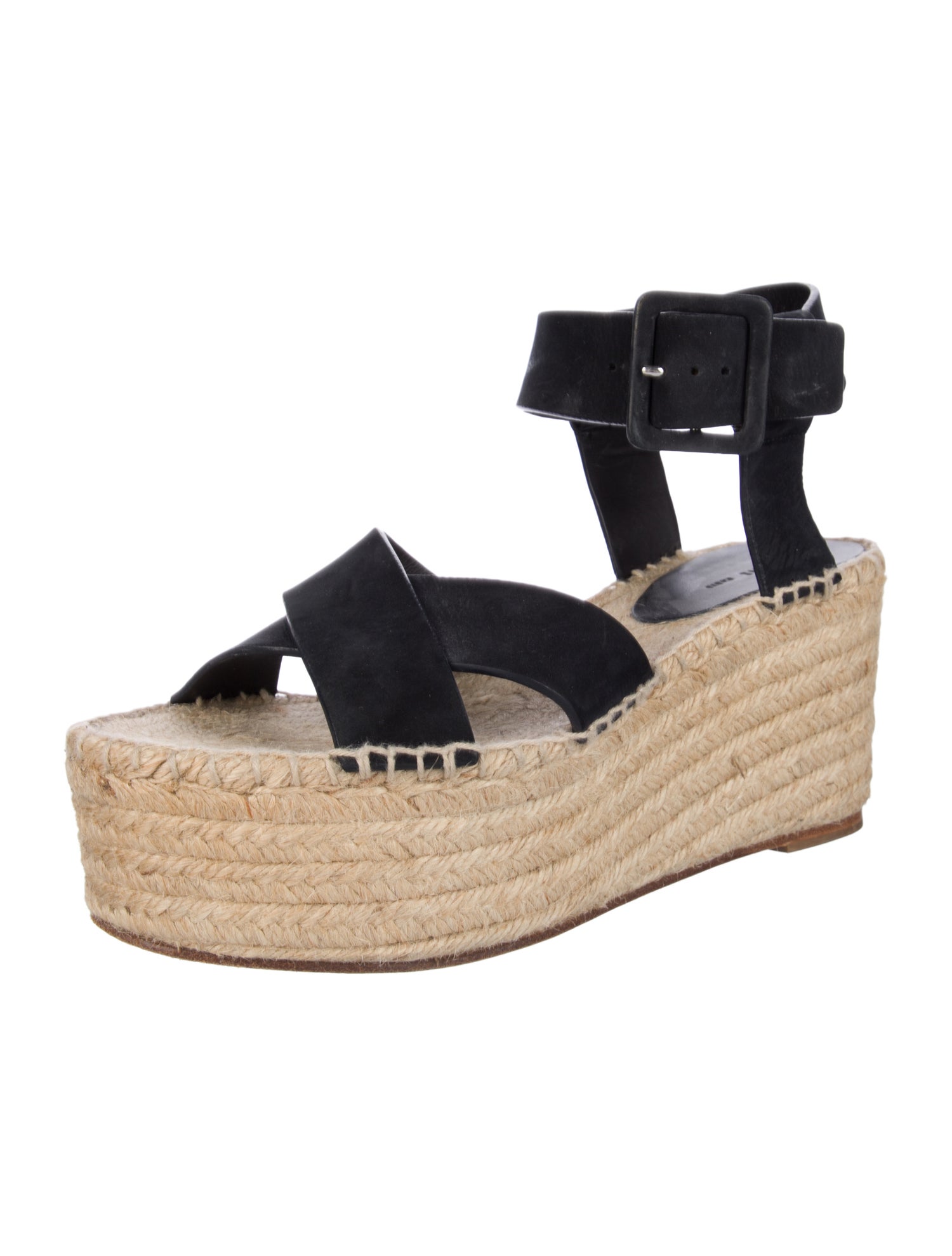 Celine Leather Braided Accents Espadrilles