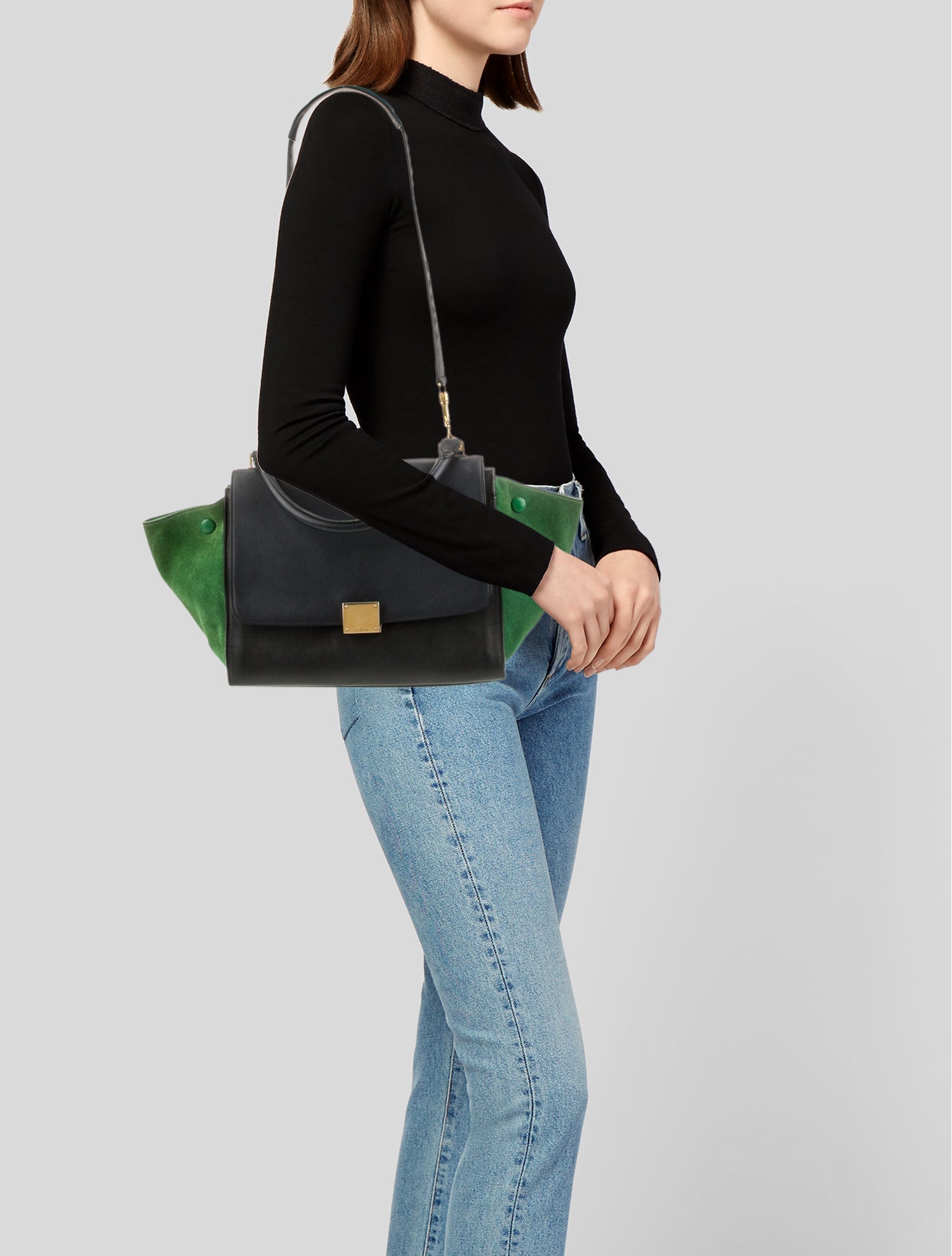 Celine Leather Trapeze Mini