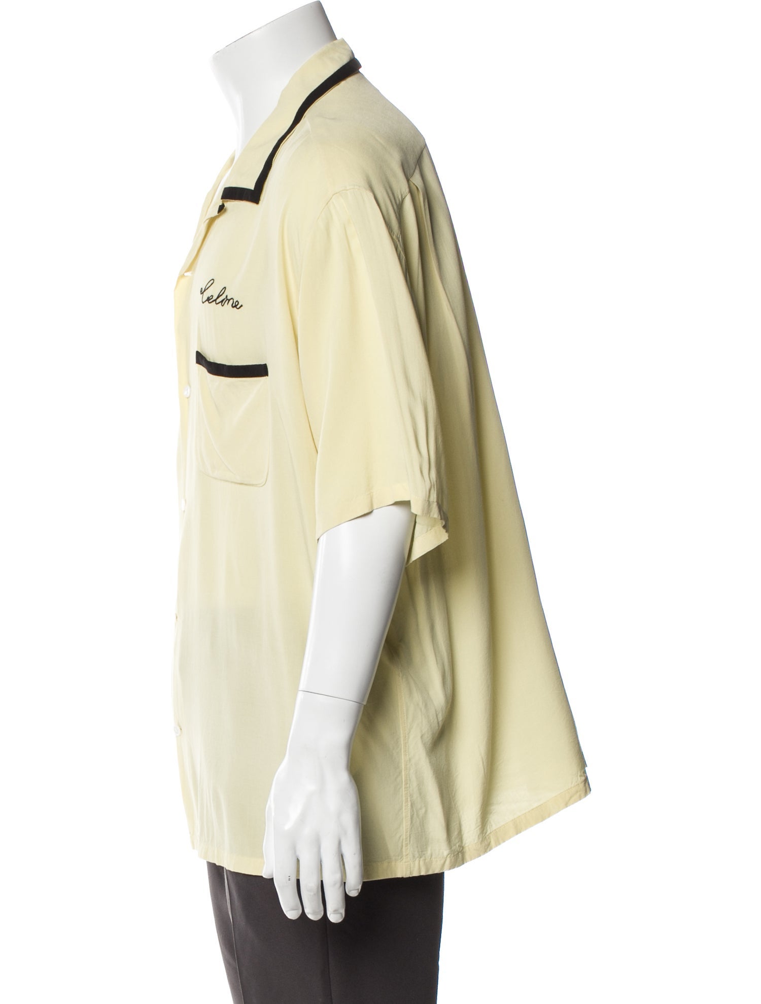 Celine Colorblock Pattern Short Sleeve Shirt