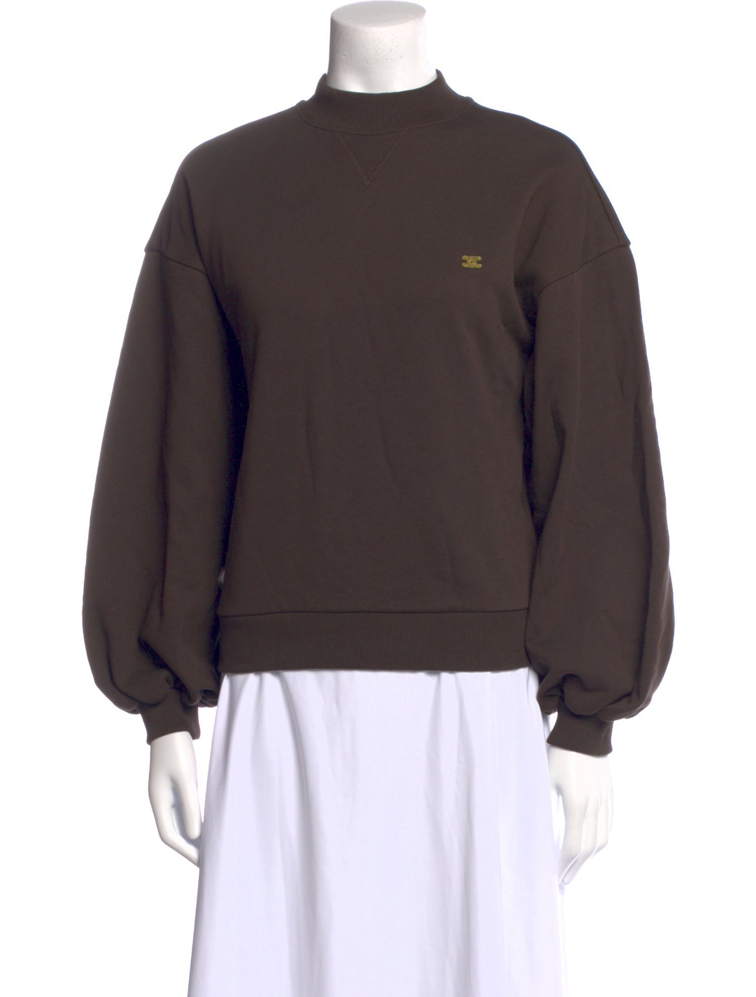 Celine Mock Neck Long Sleeve Sweatshirt w/ Tags