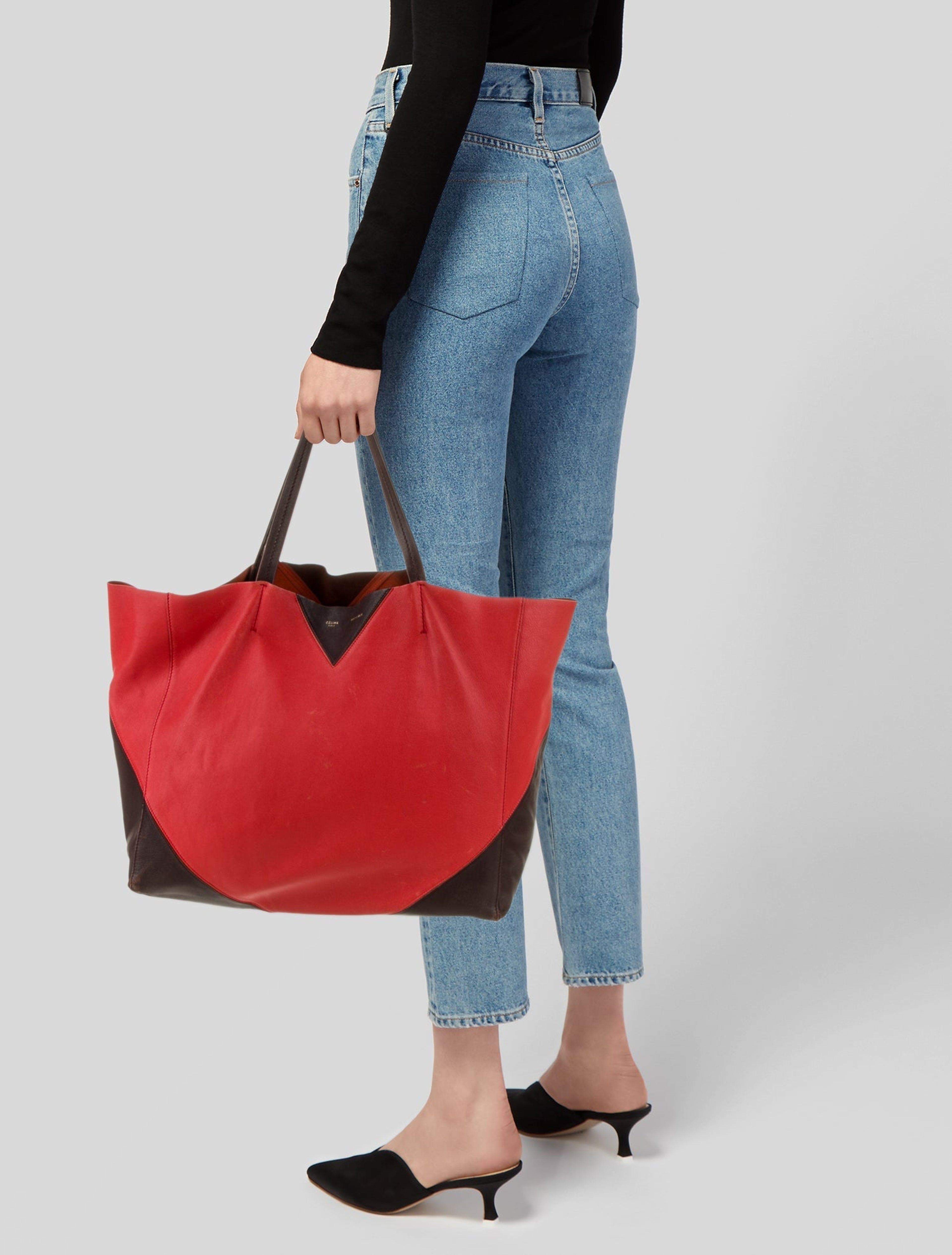 Leather Horizontal Cabas