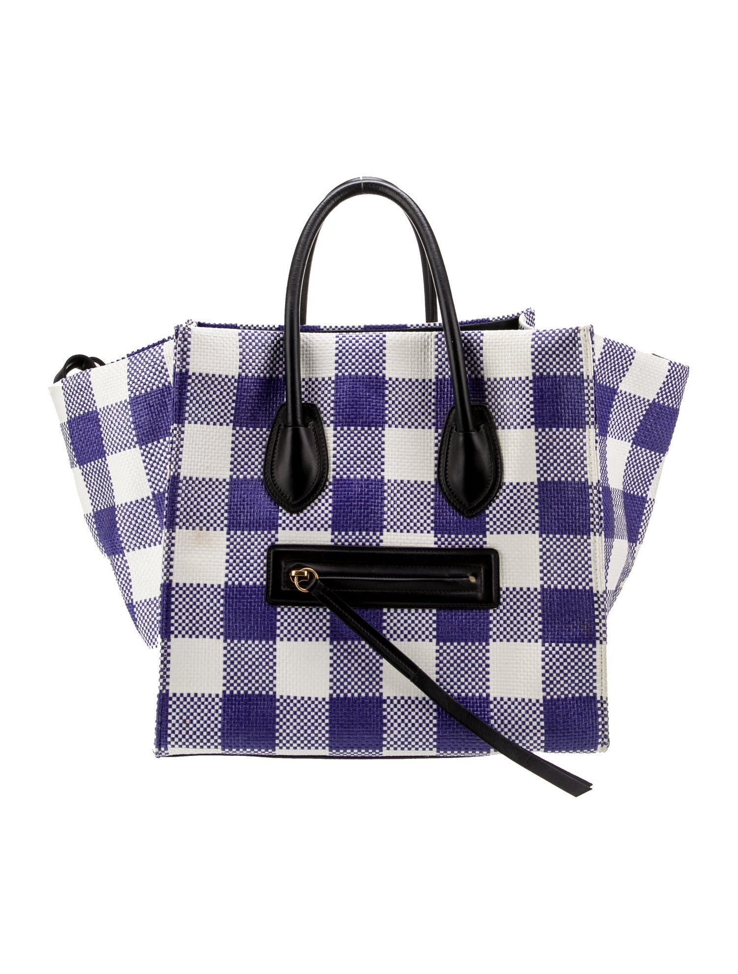 Celine Raffia Luggage Phantom Medium