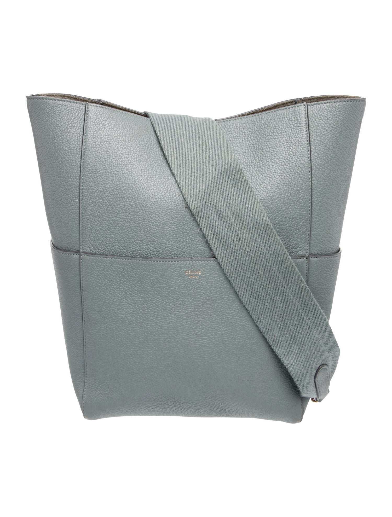 Celine Leather Seau Sangle