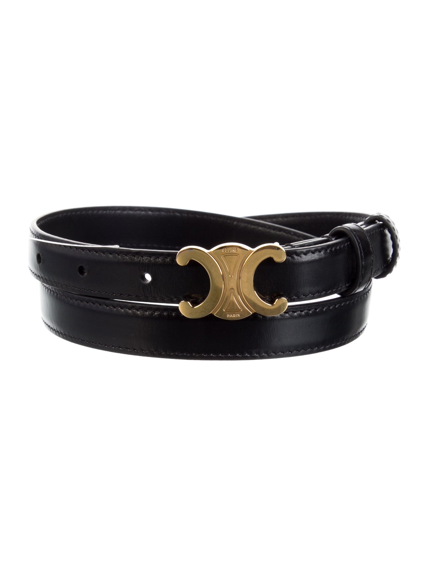 Celine Skinny Leather Belt w/ Tags