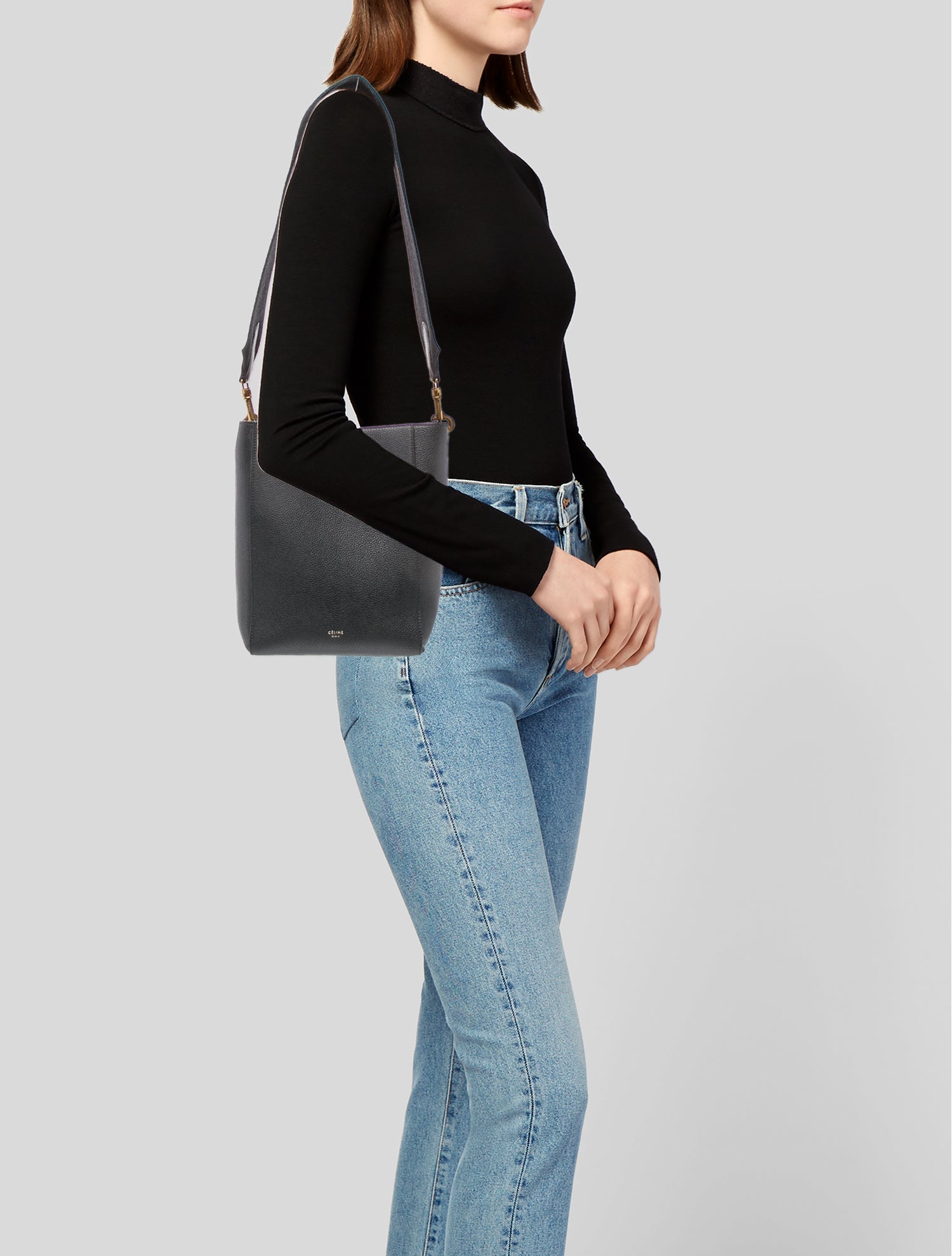 Celine Calfskin Seau Sangle Small