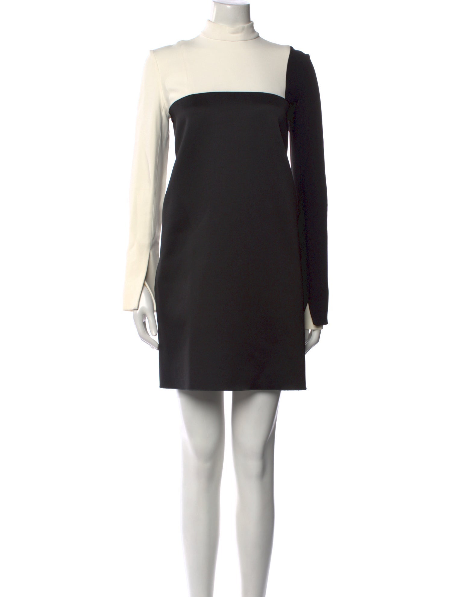 Celine Mock Neck Mini Dress