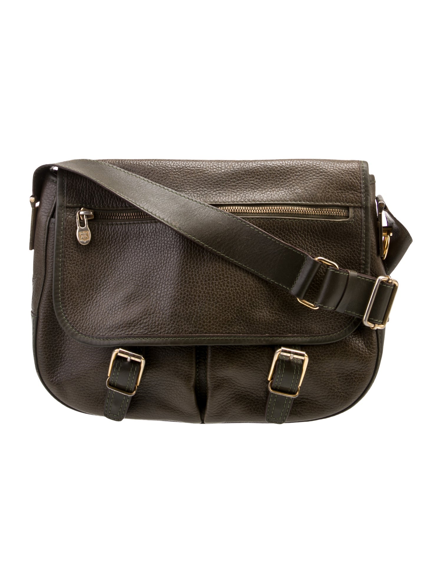 Celine Leather Messenger Bag Vintage