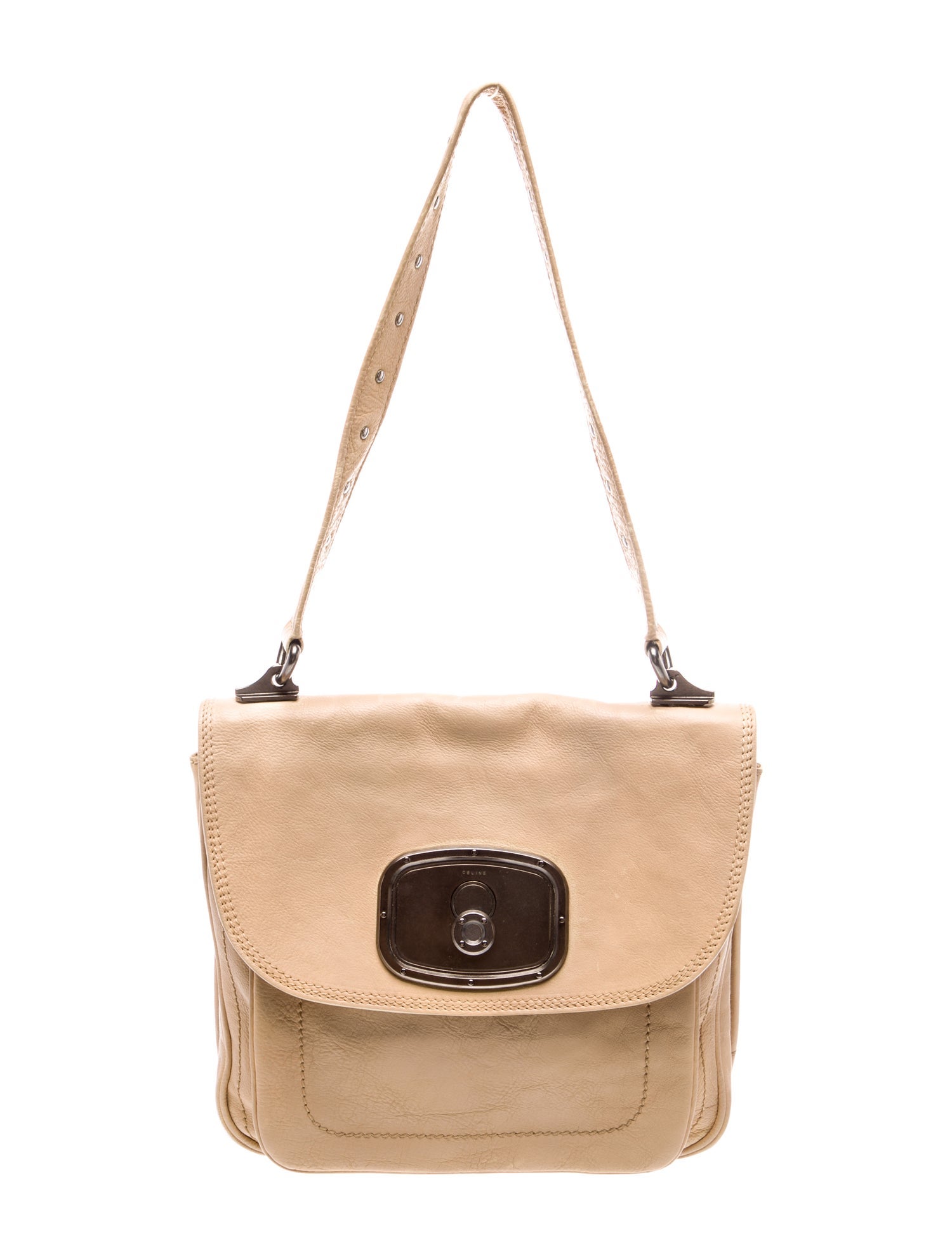 Celine Leather Seau Sangle