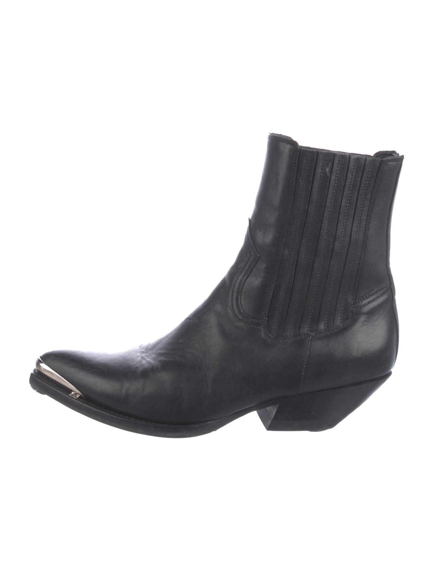 Celine Leather Western Boots