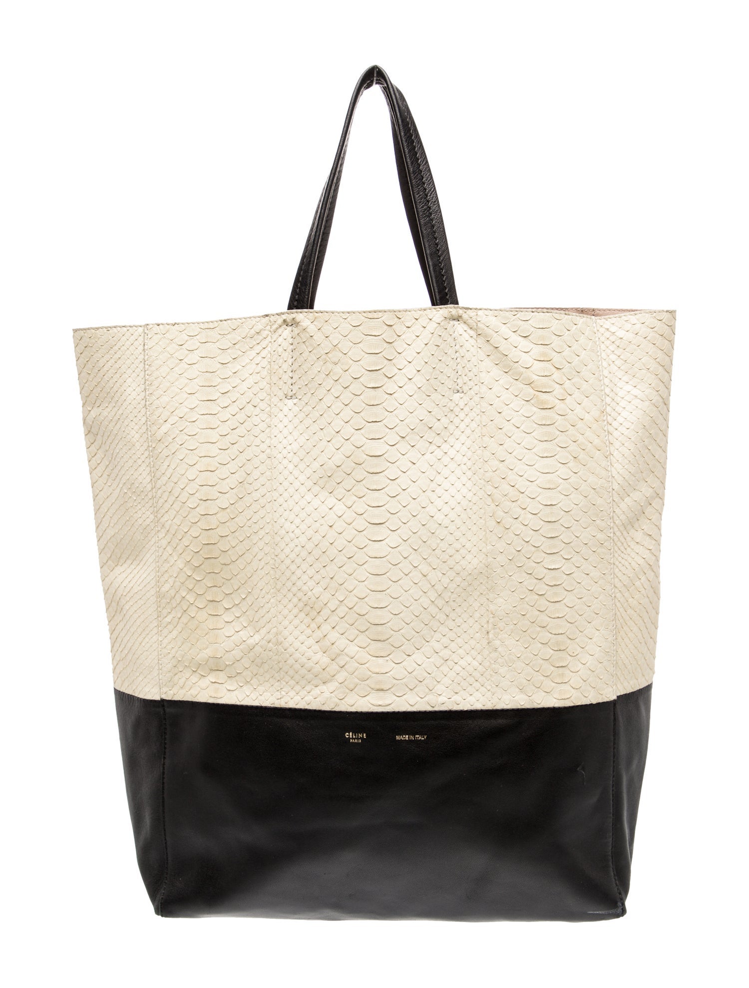 Celine Python Vertical Cabas