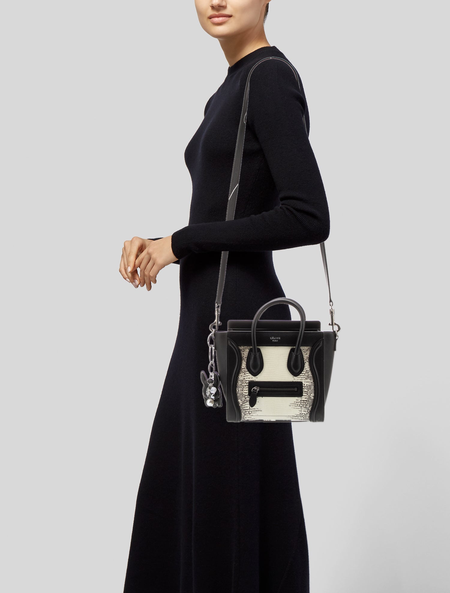 Celine Lizard Luggage Nano