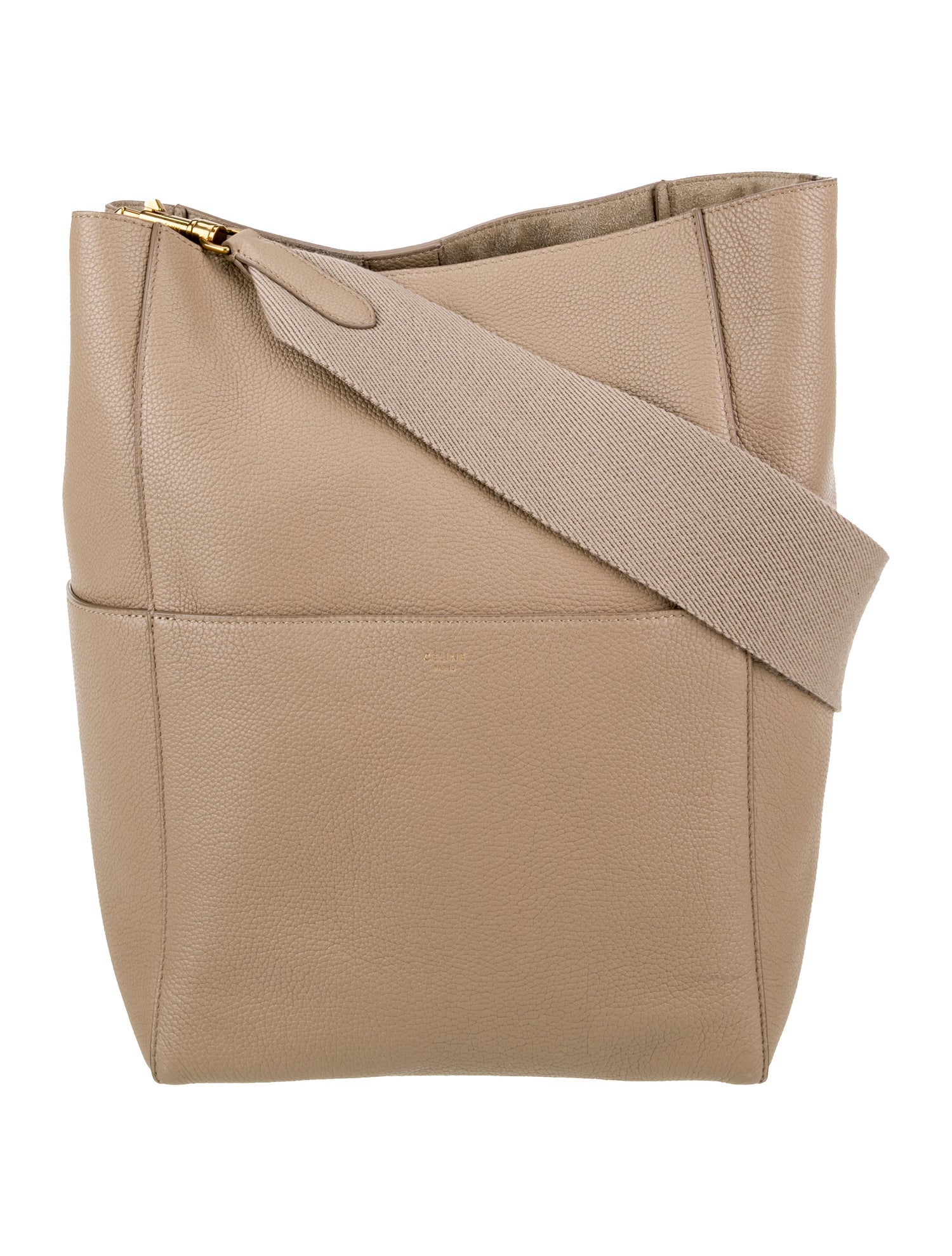 Celine Leather Seau Sangle Medium