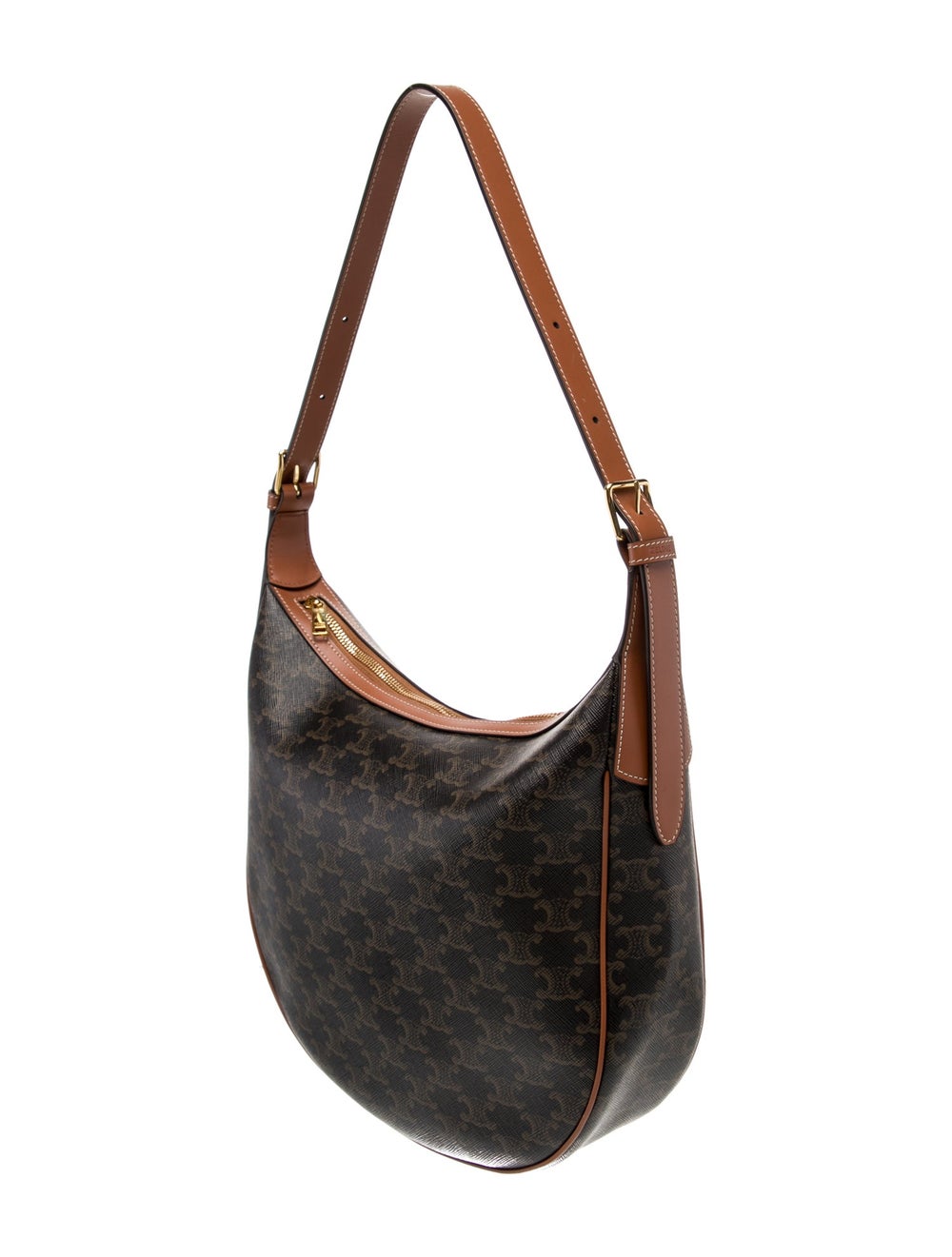 Celine Shoulder Bag Black Monogram Pattern Gold-T… - image 3