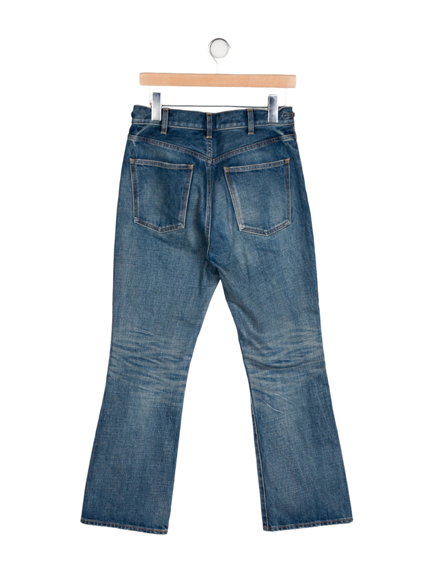 Celine Mid-Rise Wide Leg Jeans