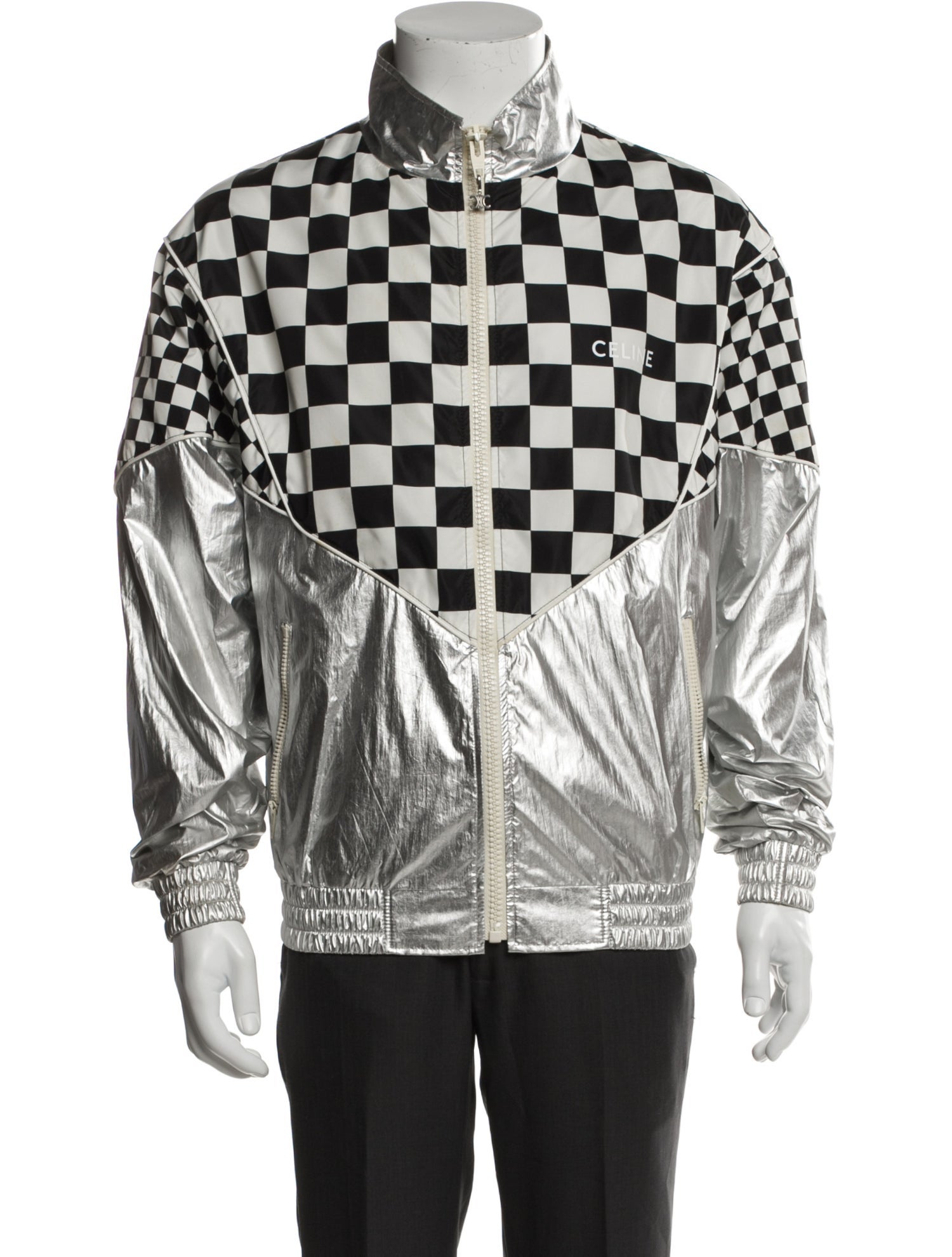 Celine Plaid Print Jacket