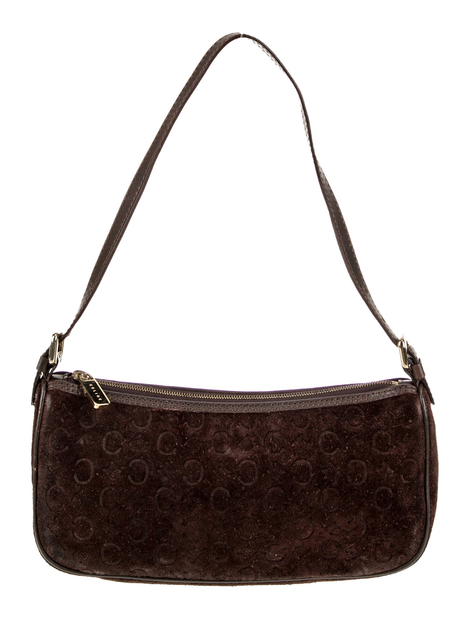 Celine Suede Shoulder Bag