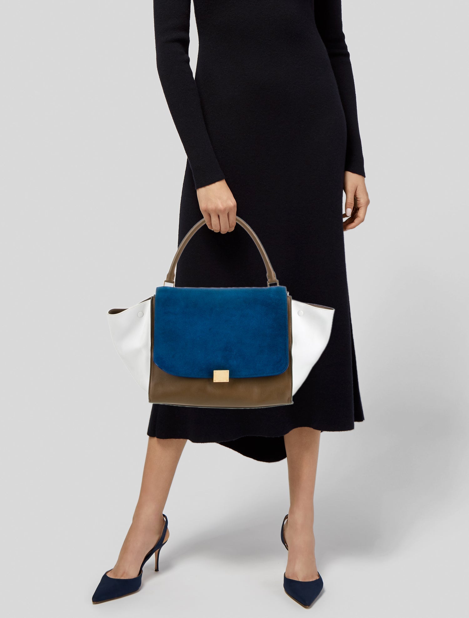 Celine Leather Trapeze