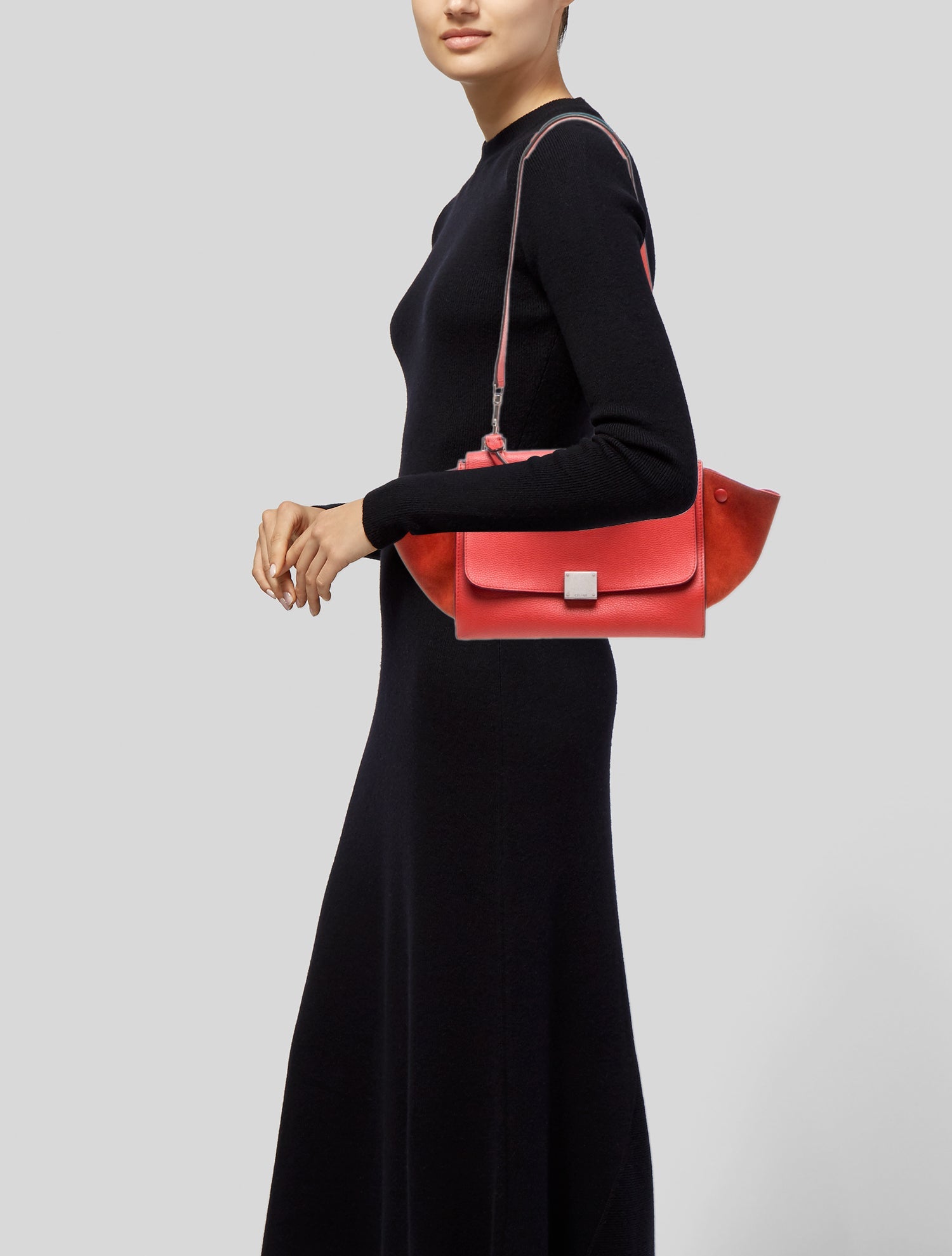 Celine Leather Trapeze