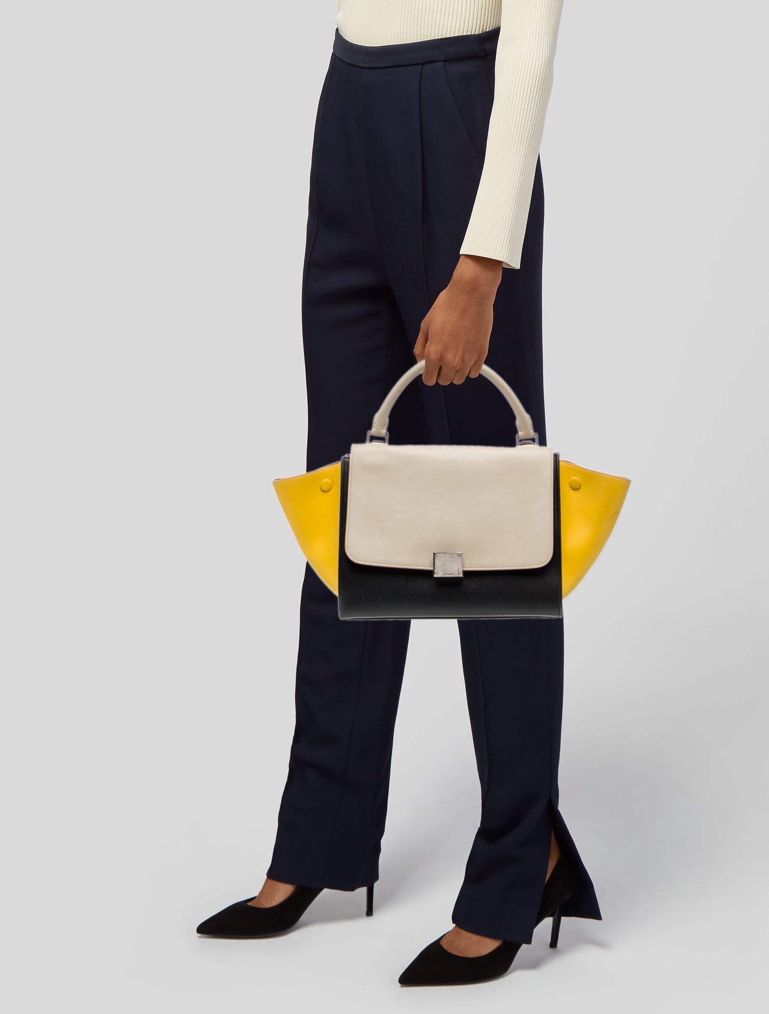 Celine Leather Trapeze Small