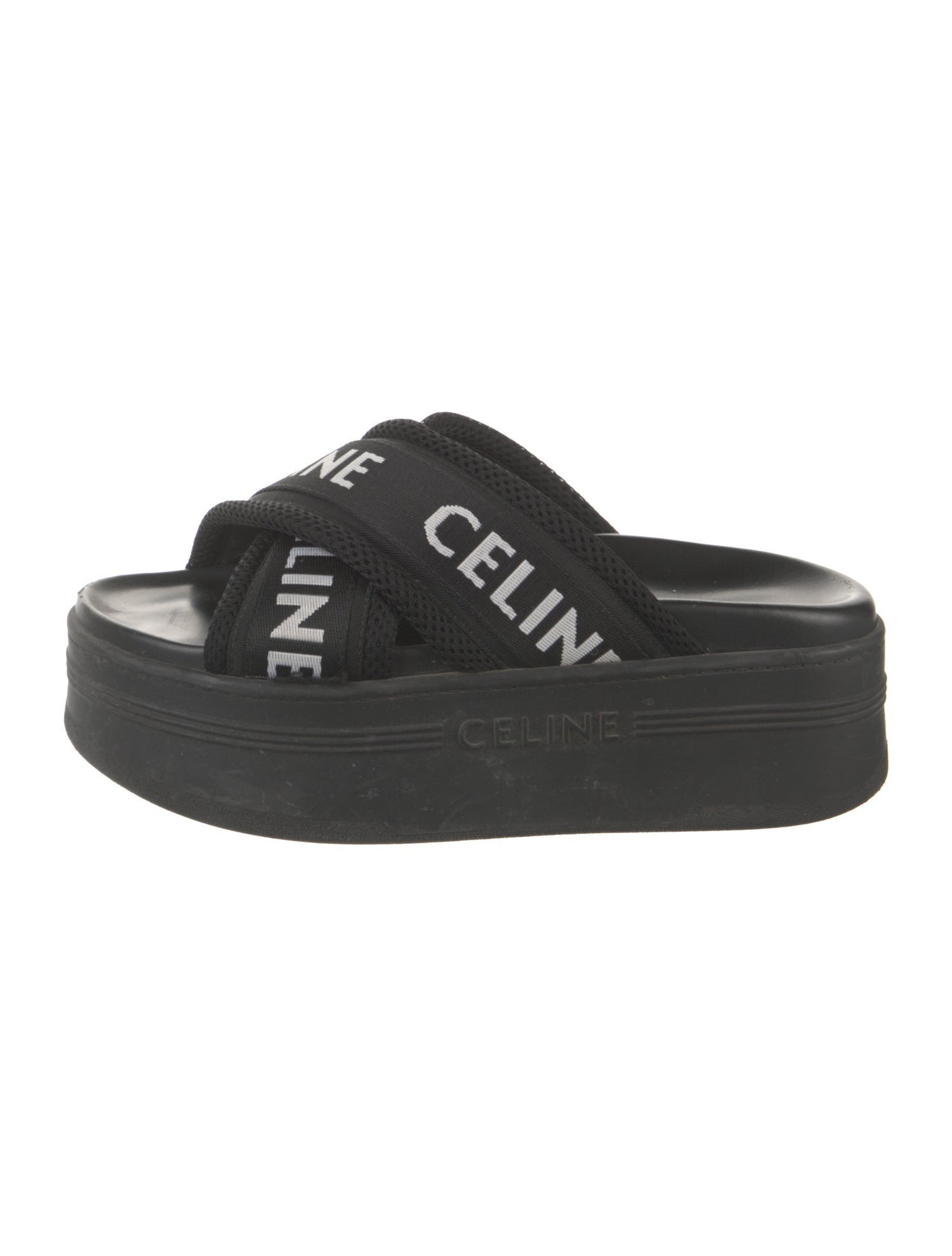 Celine Printed Slingback Sandals