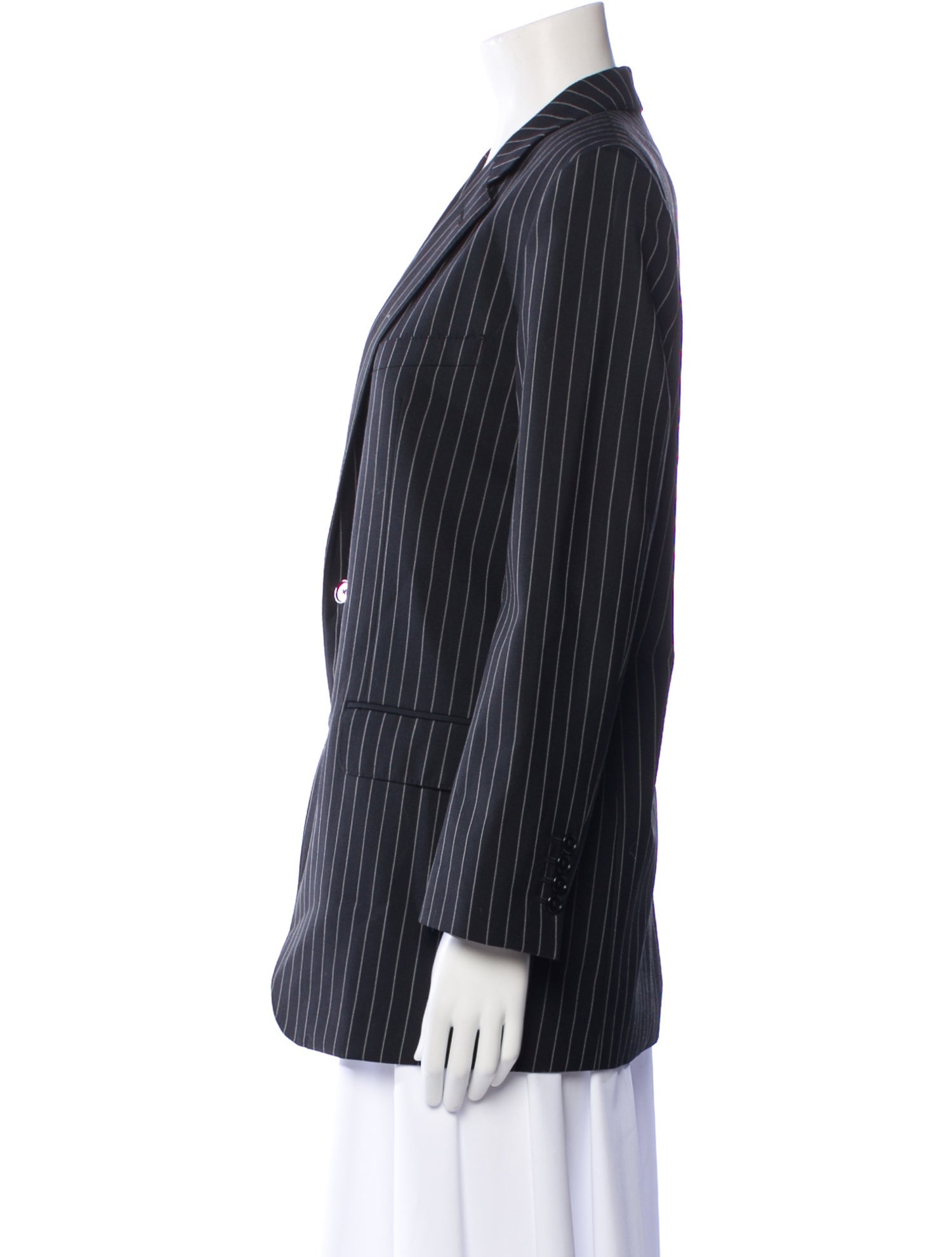 Celine Wool Striped Blazer
