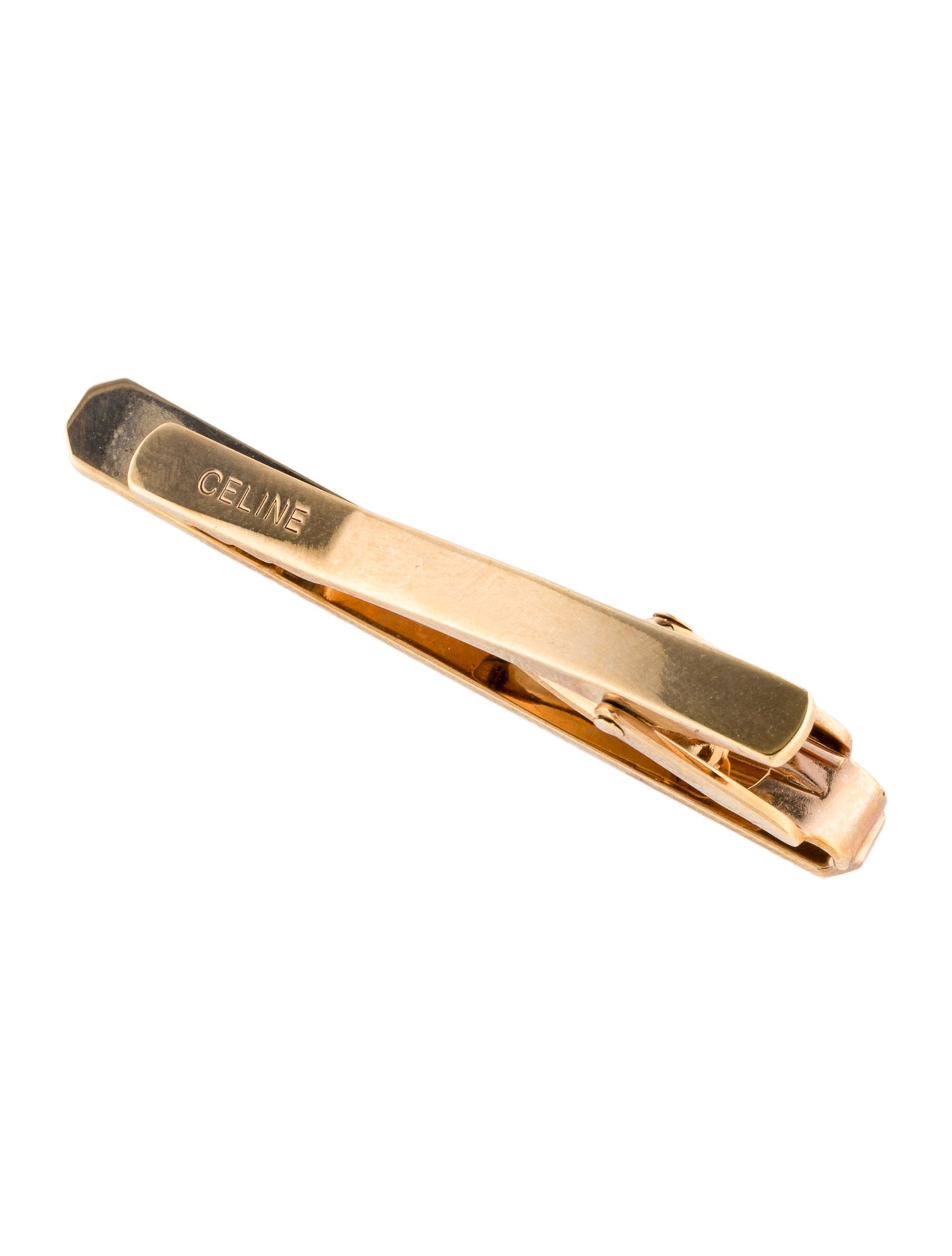 Celine Vintage Two-Tone Triomphe Tie Clip
