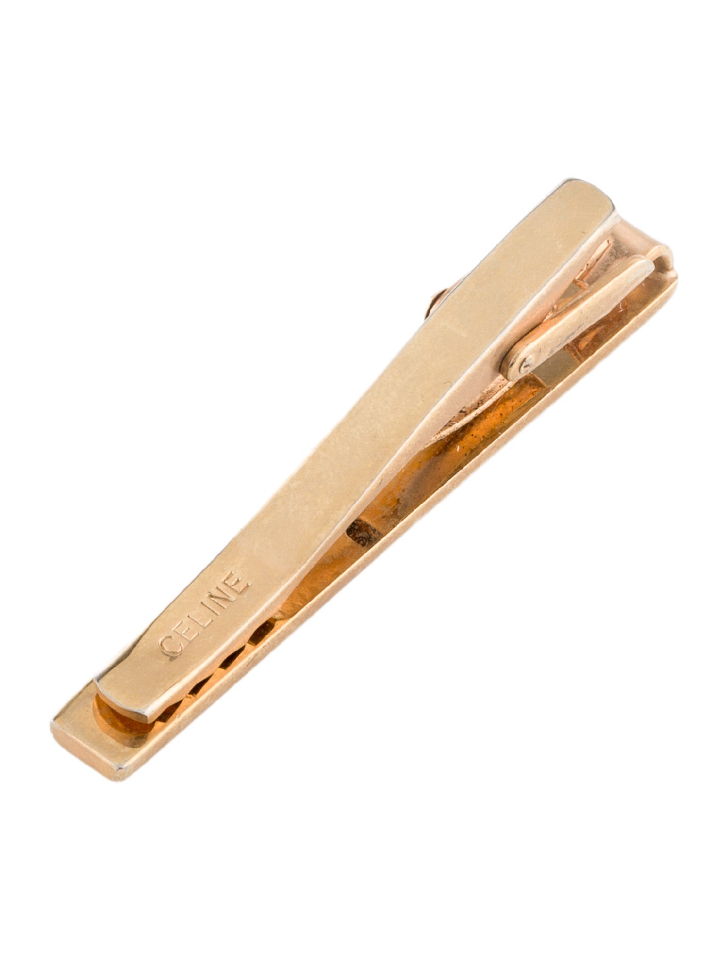 Celine Vintage Two-Tone Triomphe Tie Clip