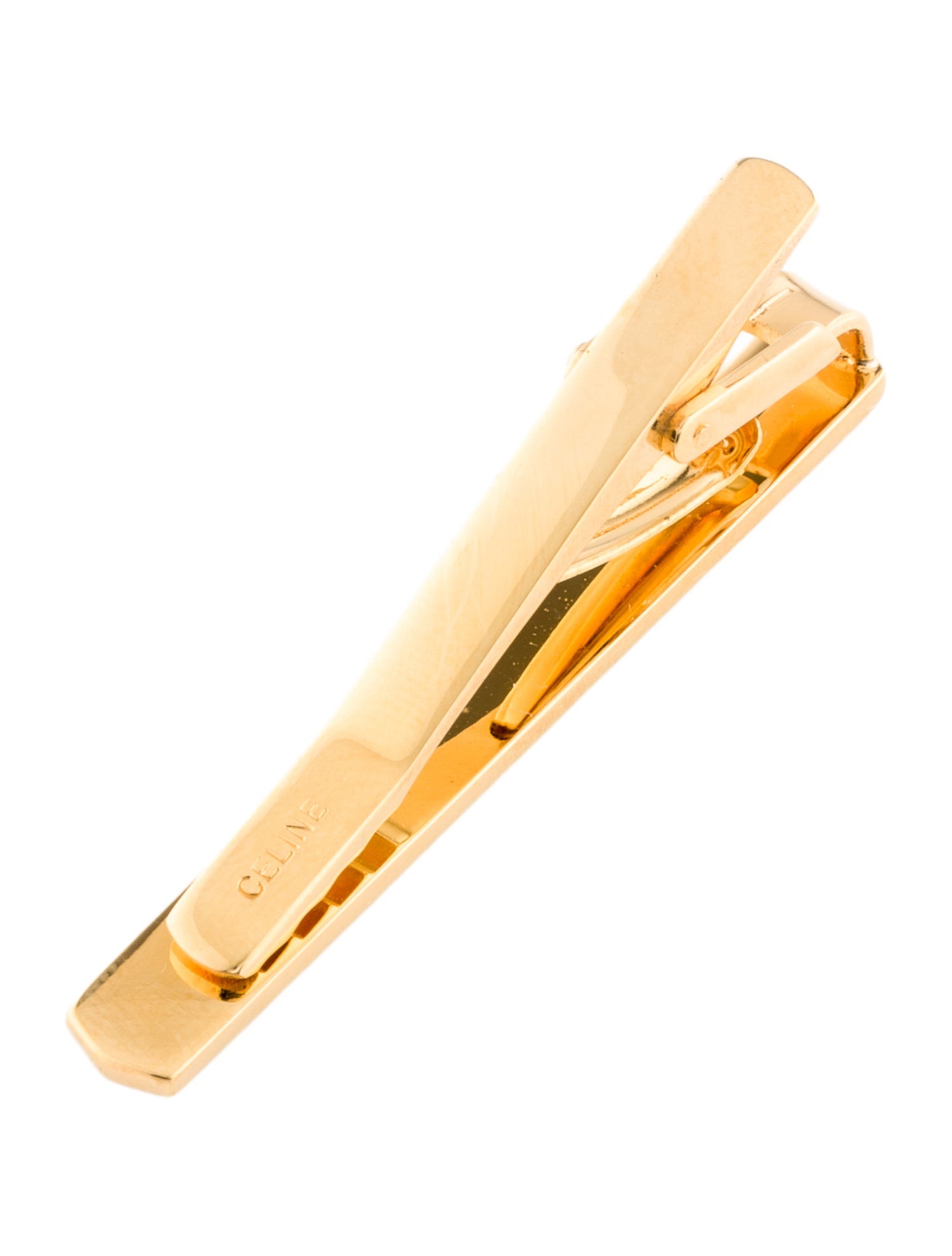 Celine Vintage Two-Tone Triomphe Tie Clip