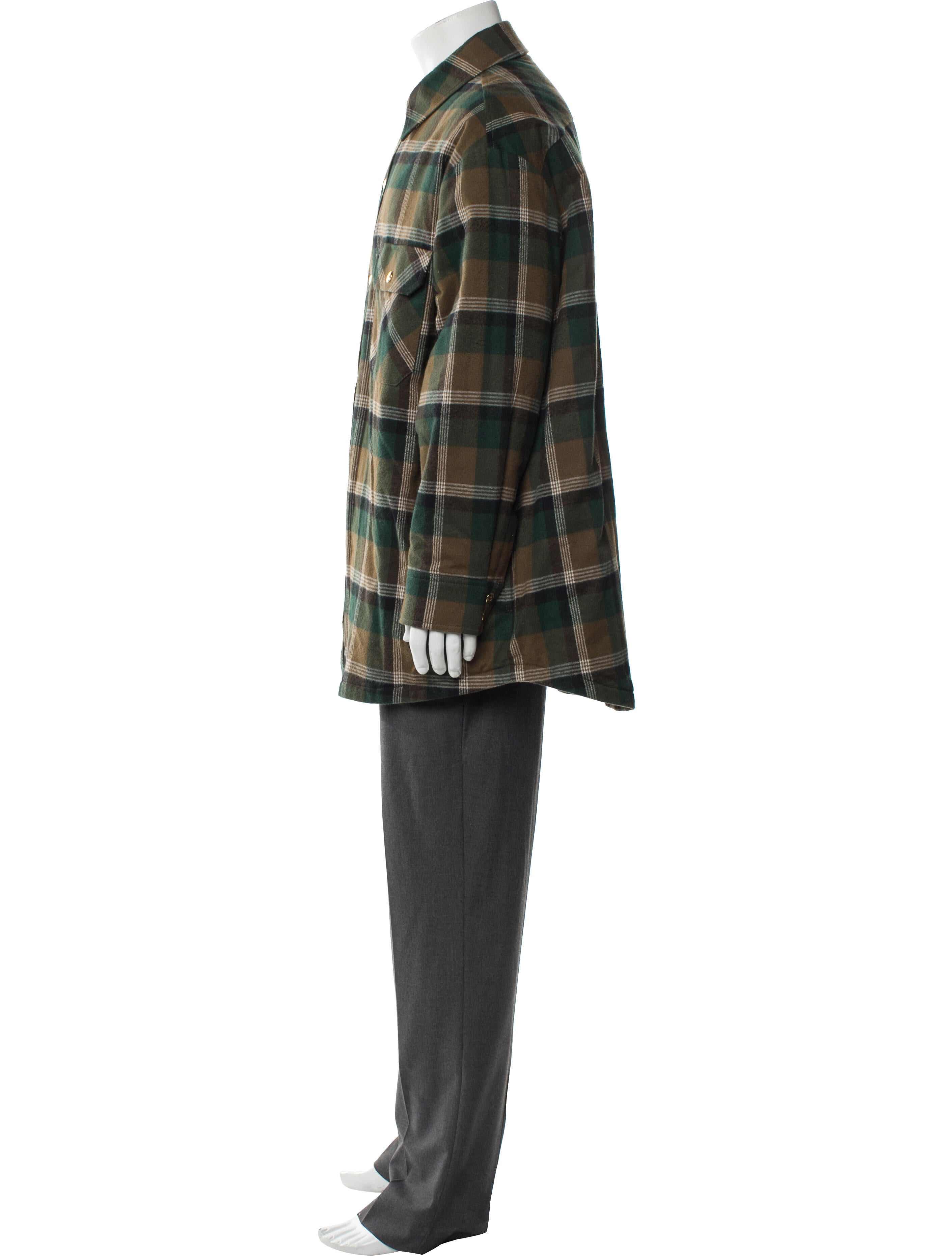 Celine Plaid Print Parka