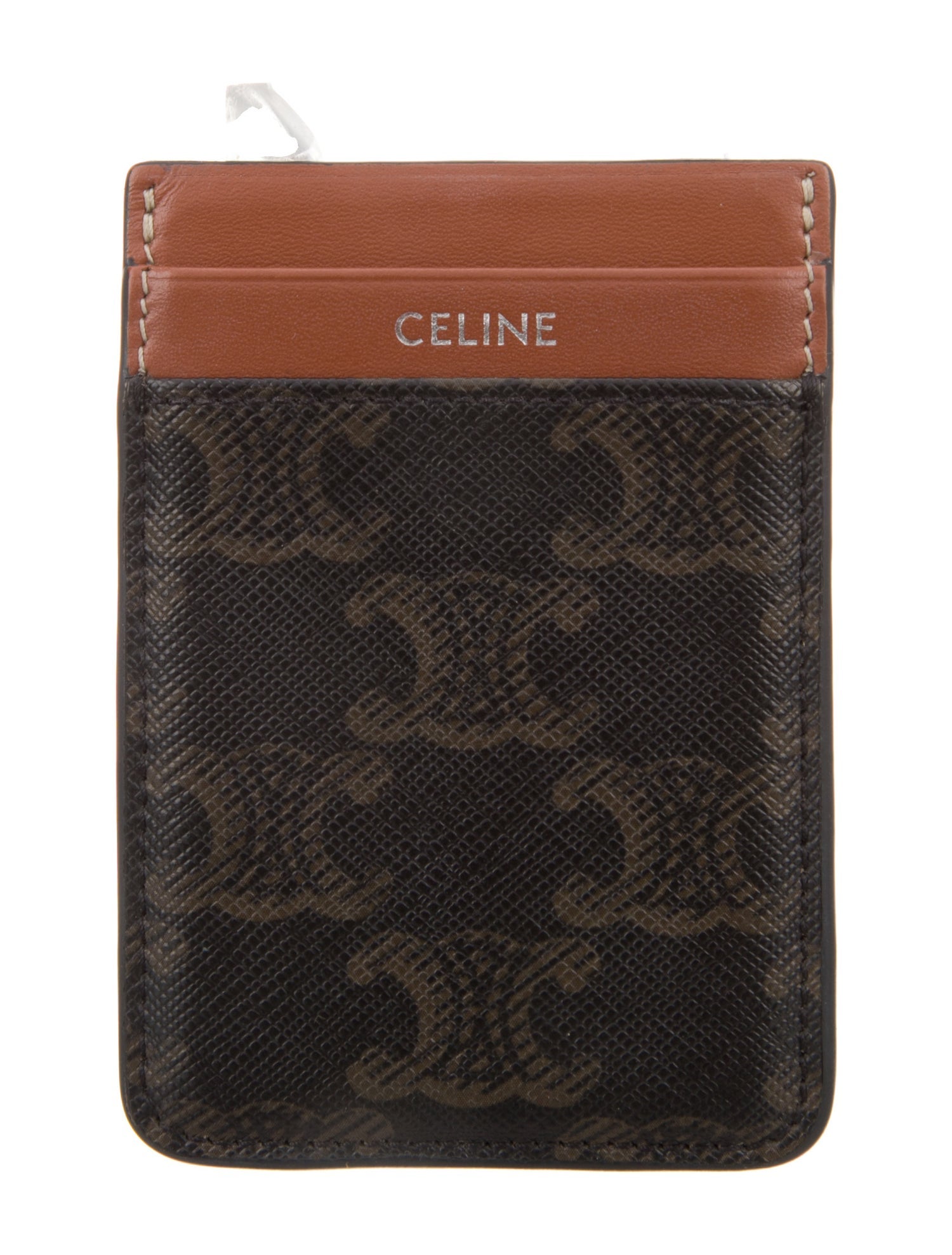 Celine Saffiano Leather Printed Card Holder