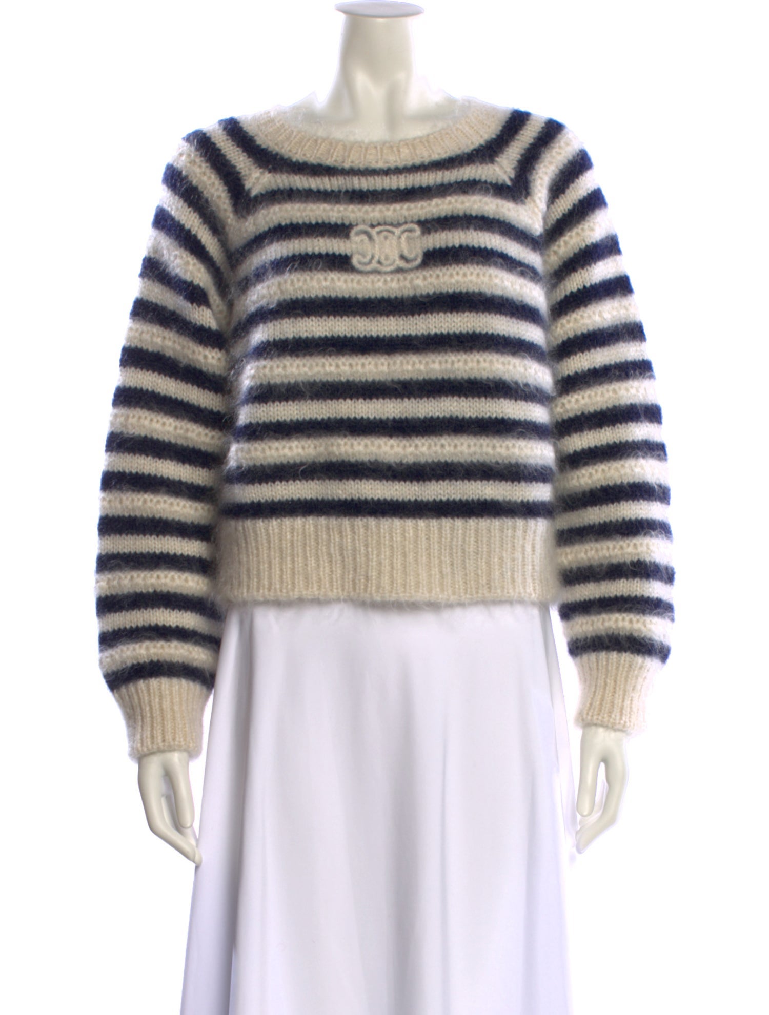 Celine Mohair Striped Sweater