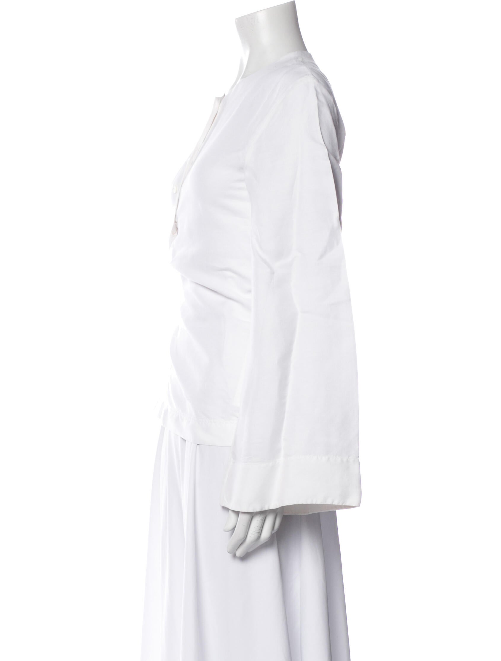 Celine Linen Long Sleeve Blouse