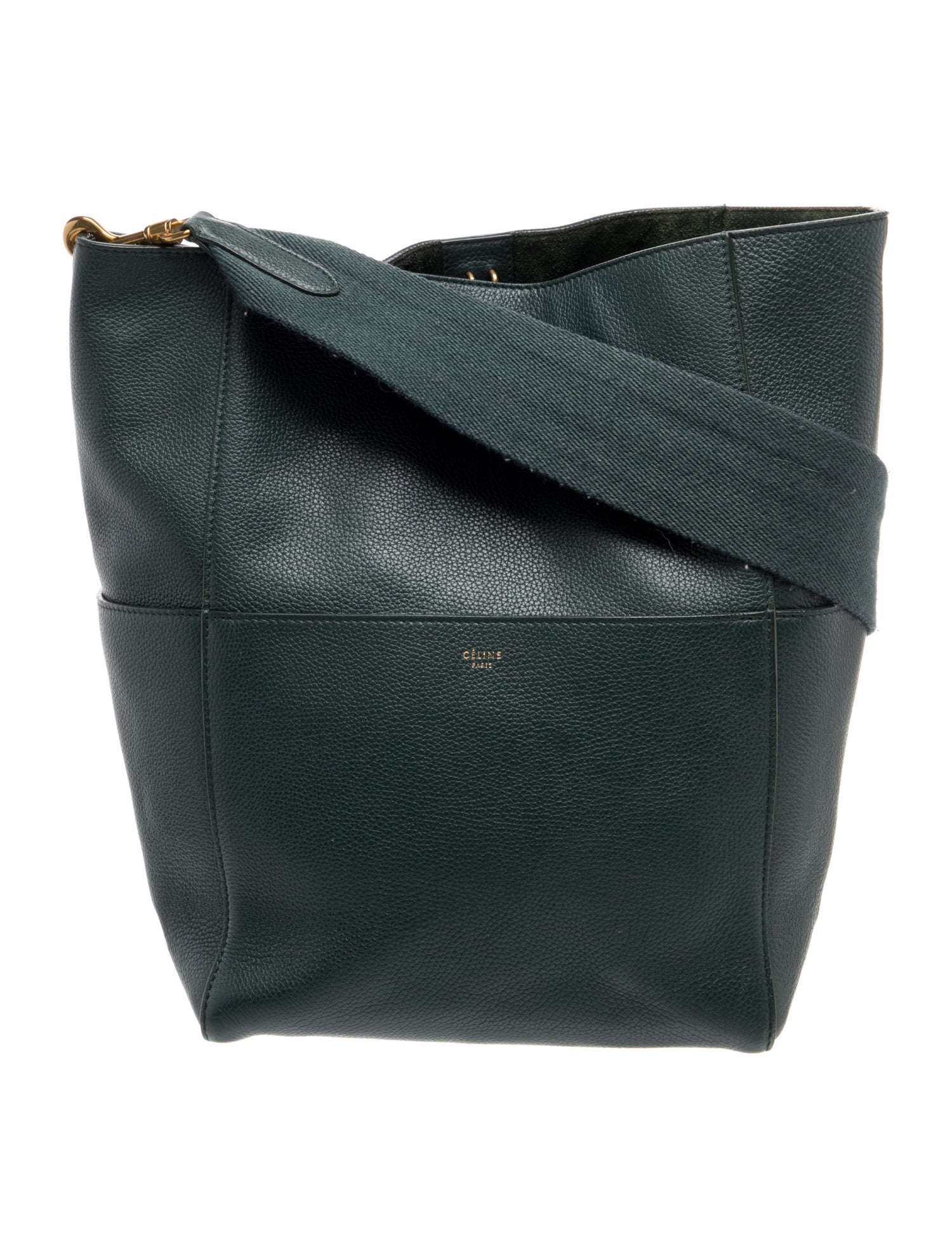 Celine Leather Seau Sangle Medium