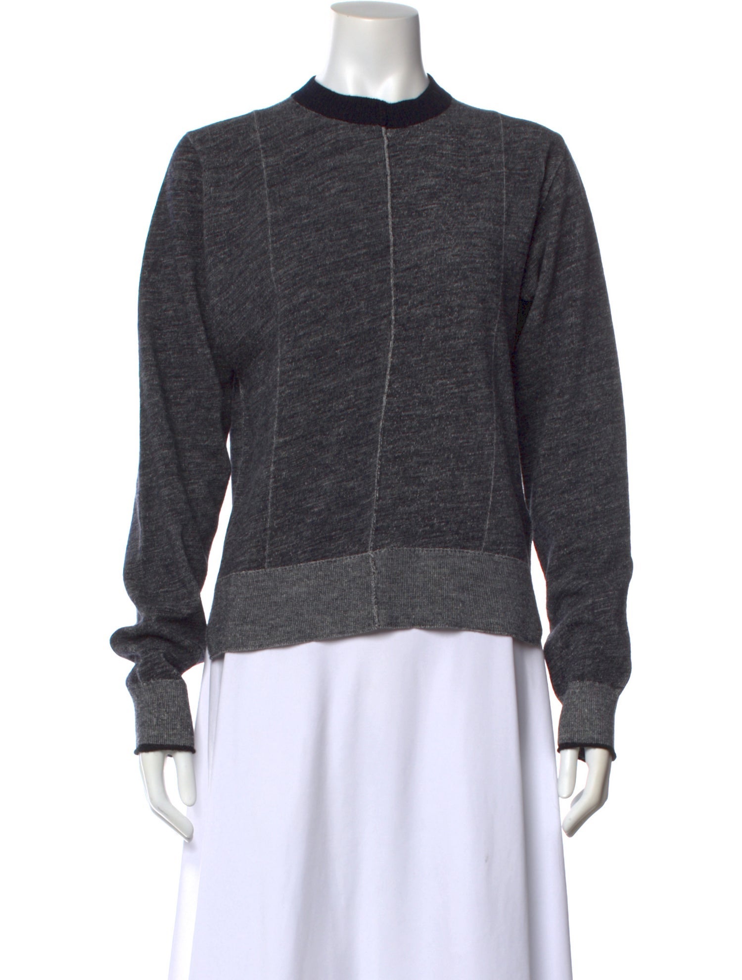 Celine Mock Neck Long Sleeve Sweatshirt