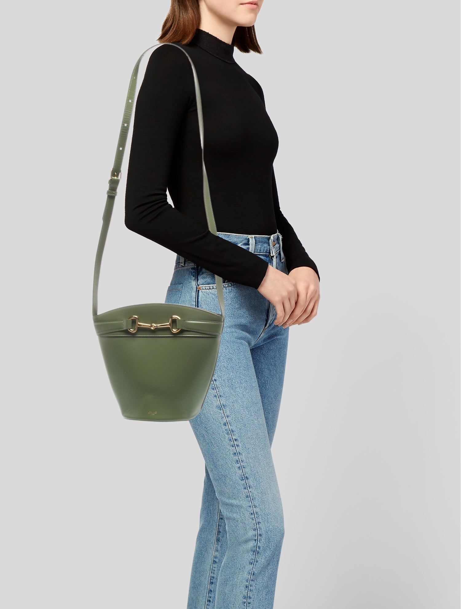 Celine Horsebit Crecy Bucket