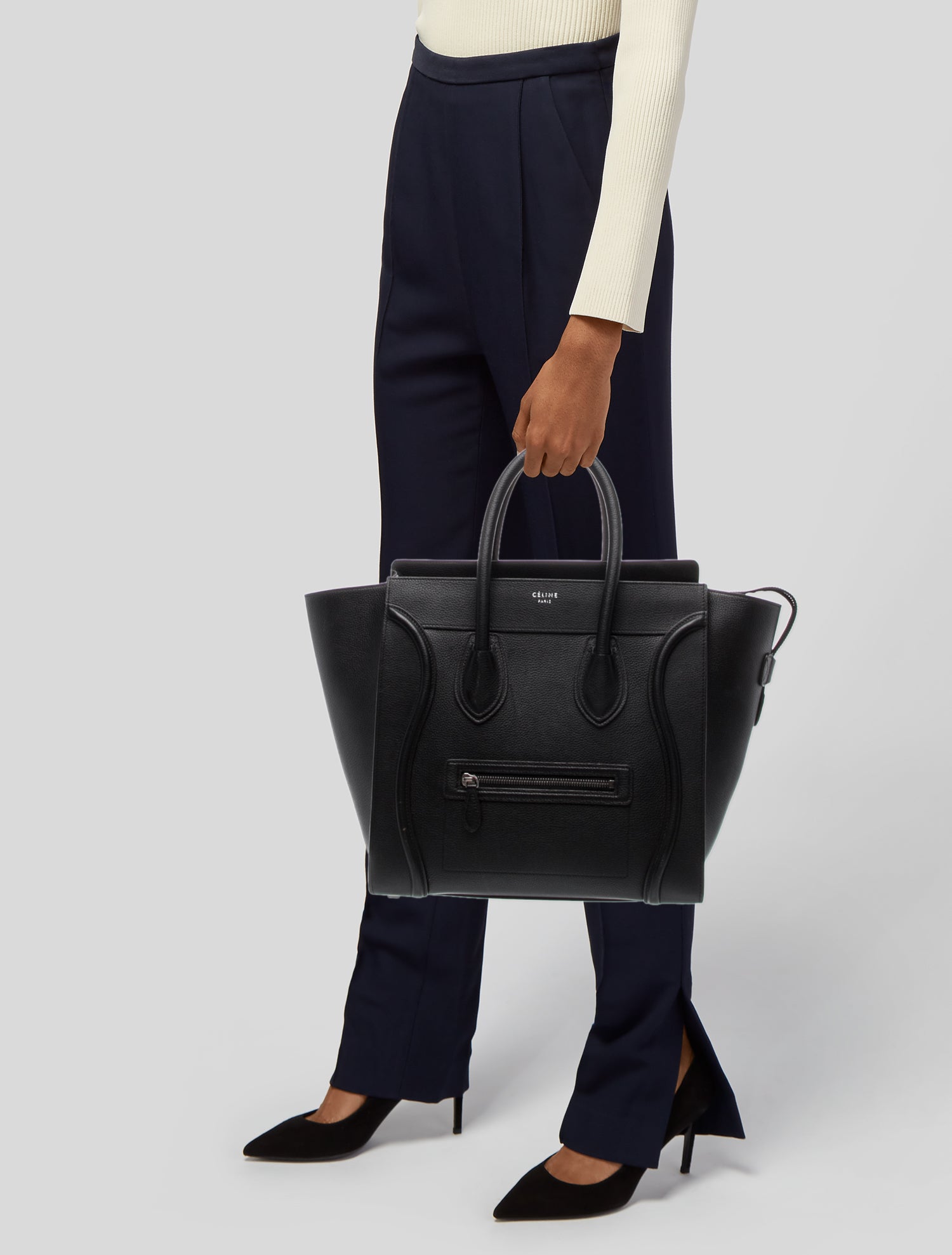 Celine Leather Luggage Medium