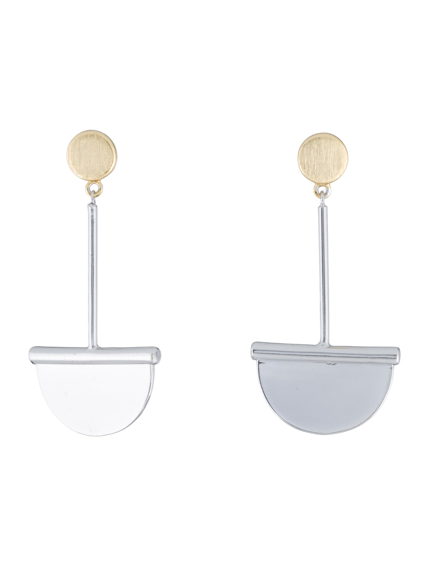 Celine Two Tone Drop Earrings