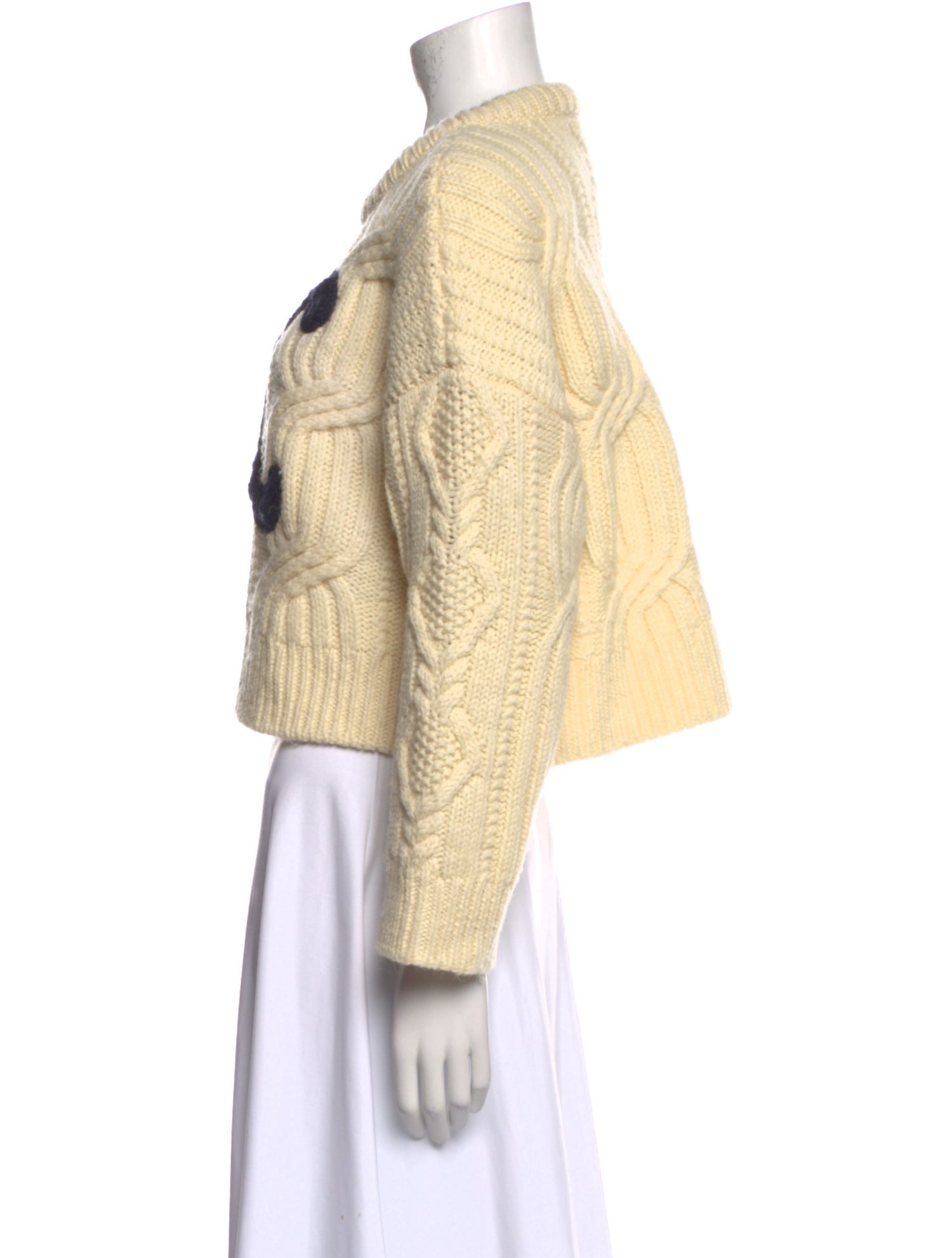 Celine Wool Graphic Print Sweater