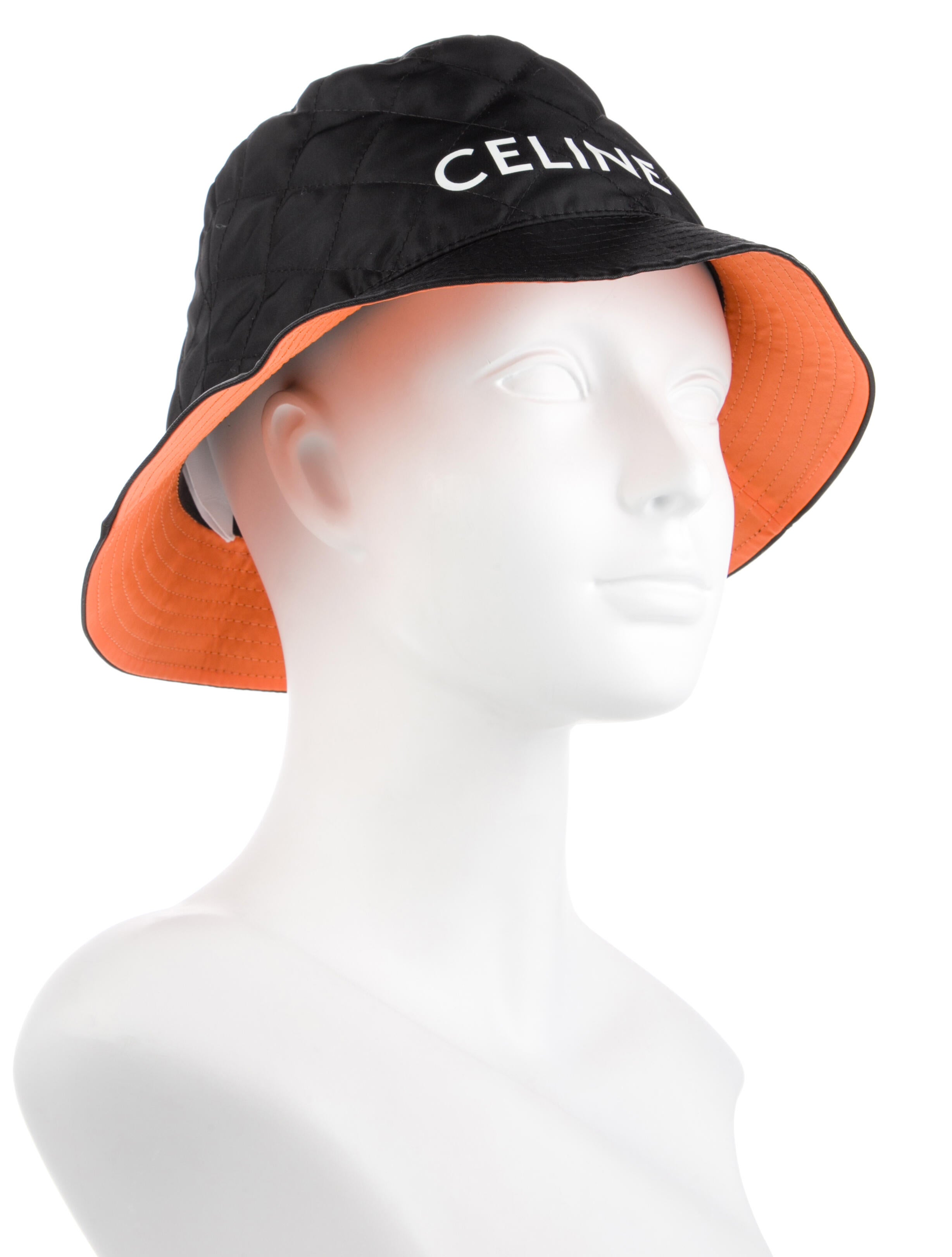 Celine Quilted Logo Bucket Hat w/ Tags