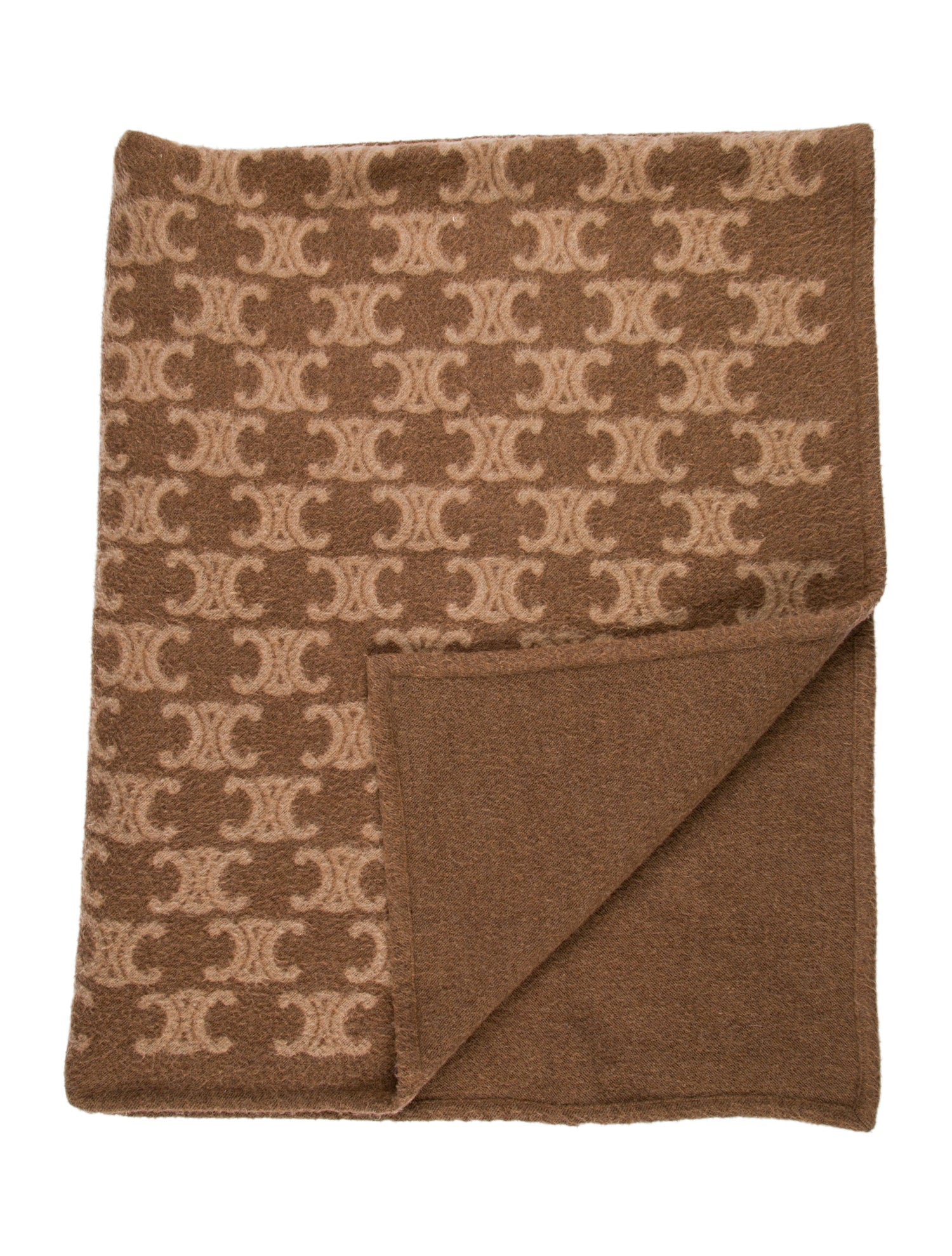 Celine Wool Triomphe Throw Blanket