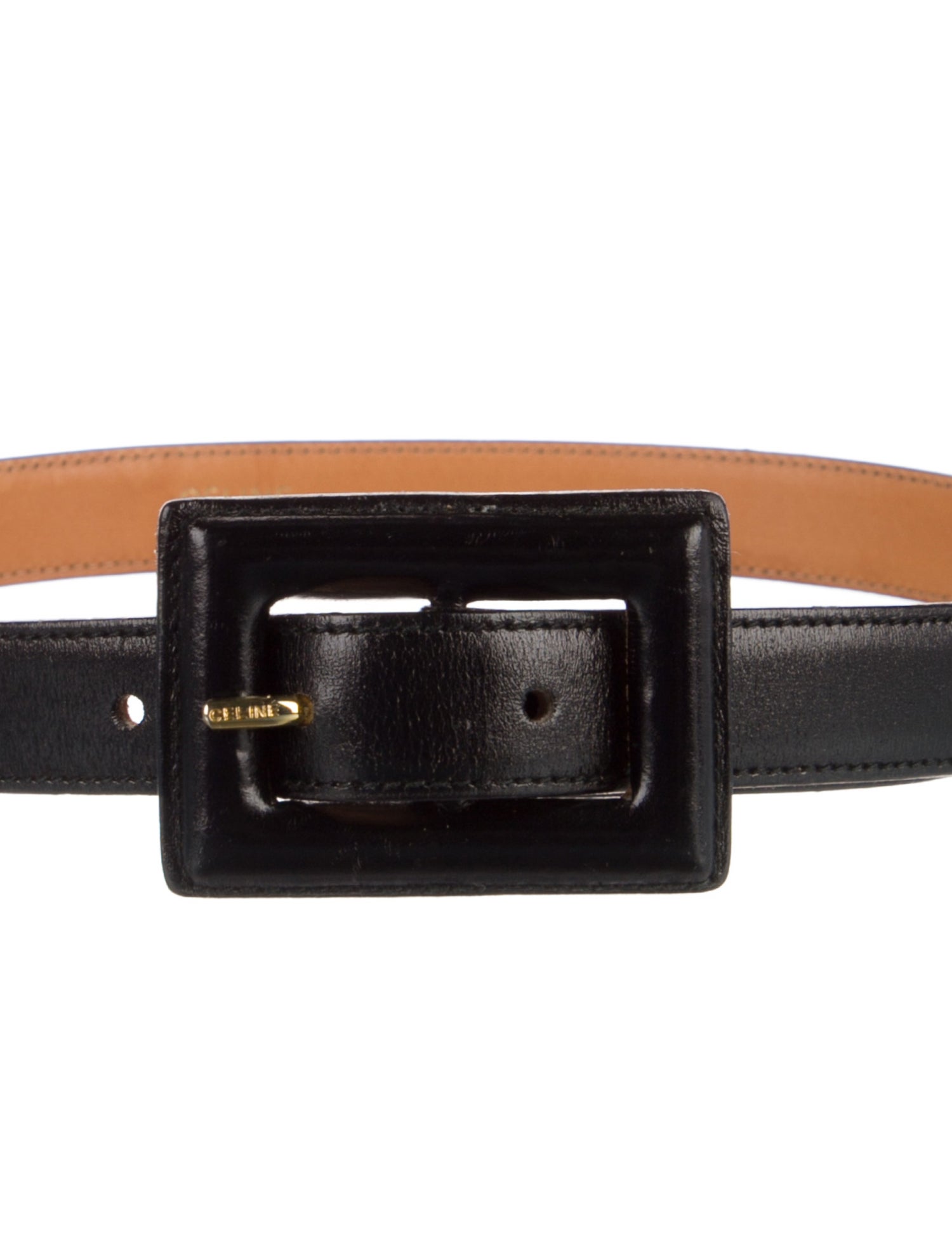 Celine Skinny Leather Waist Belt
