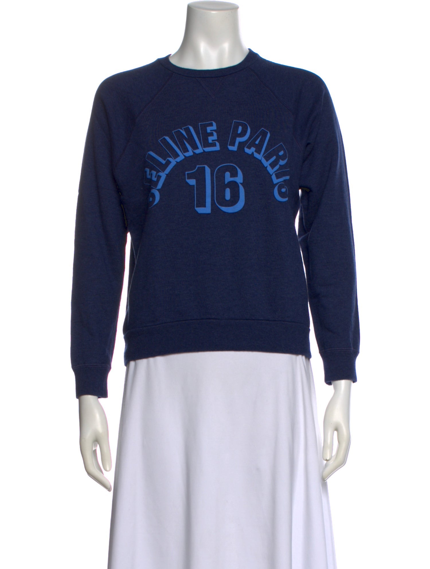 Celine Graphic Print Crew Neck Sweatshirt