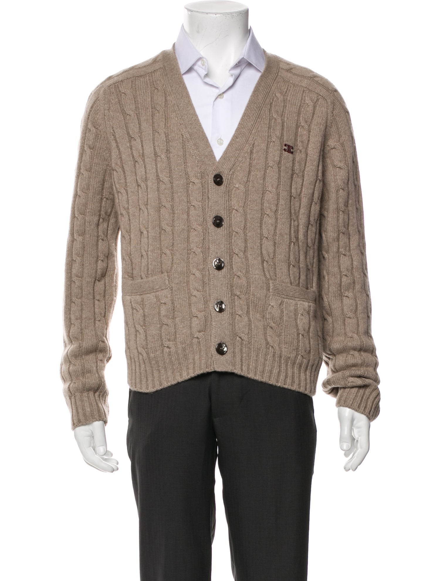Celine Cashmere V-Neck Cardigan