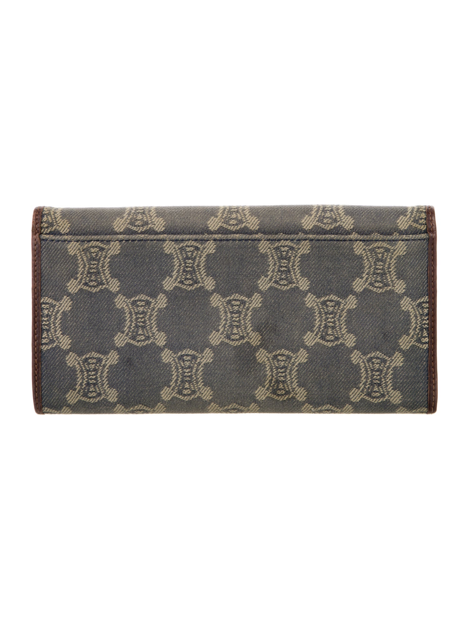 Celine Denim Printed Continental Wallet