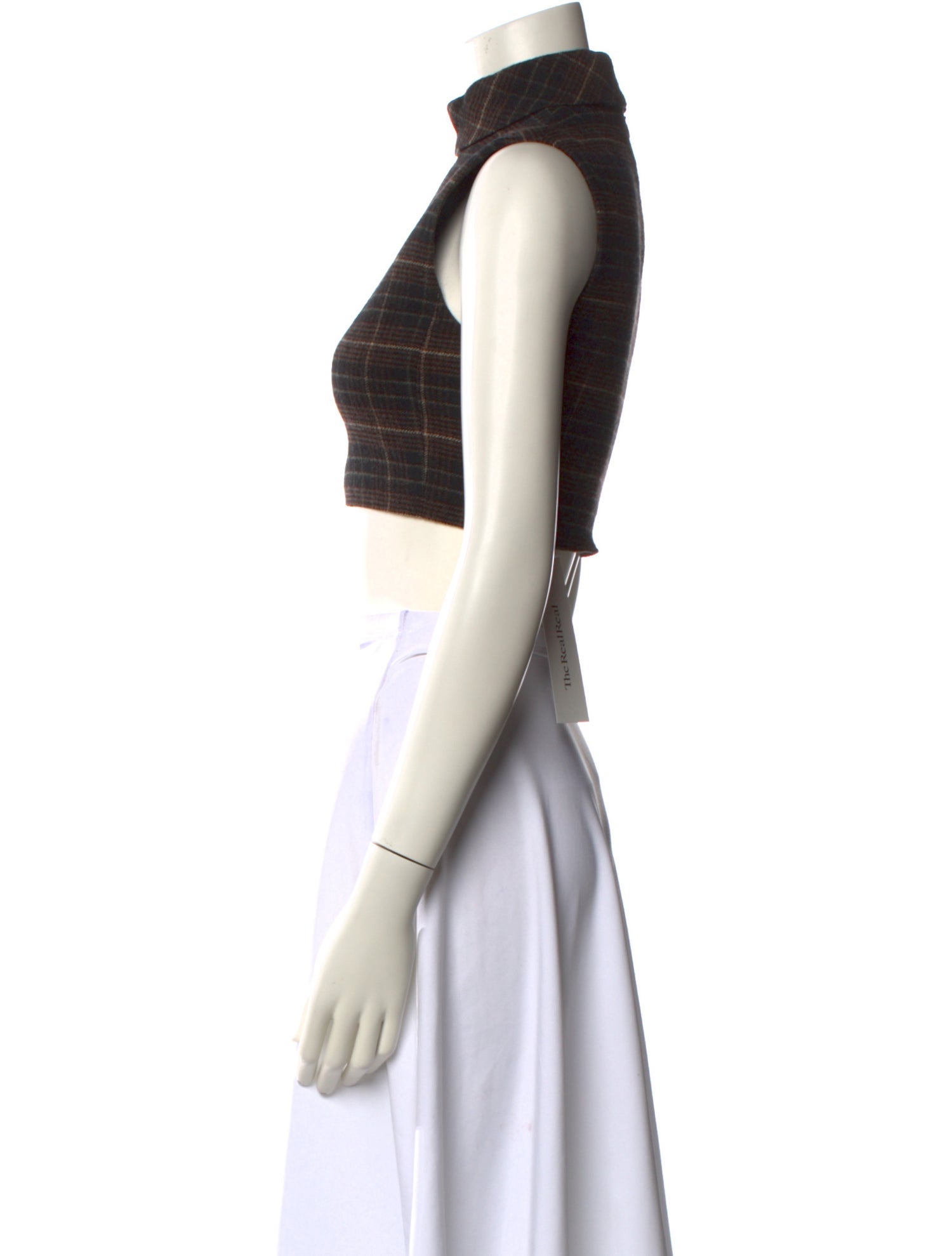 Celine Turtleneck Sleeveless Crop Top