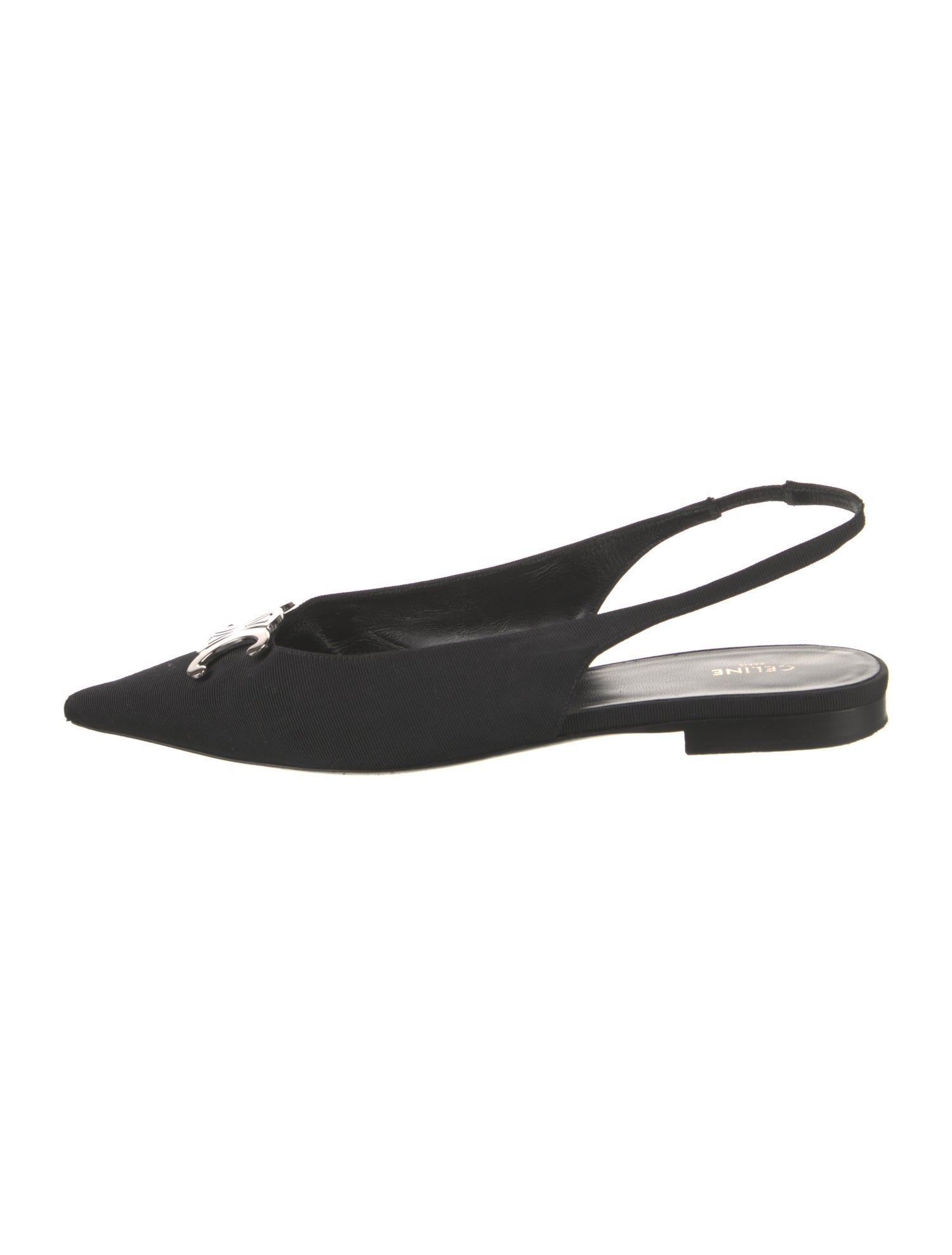 Celine Triomphe Slingback Flats